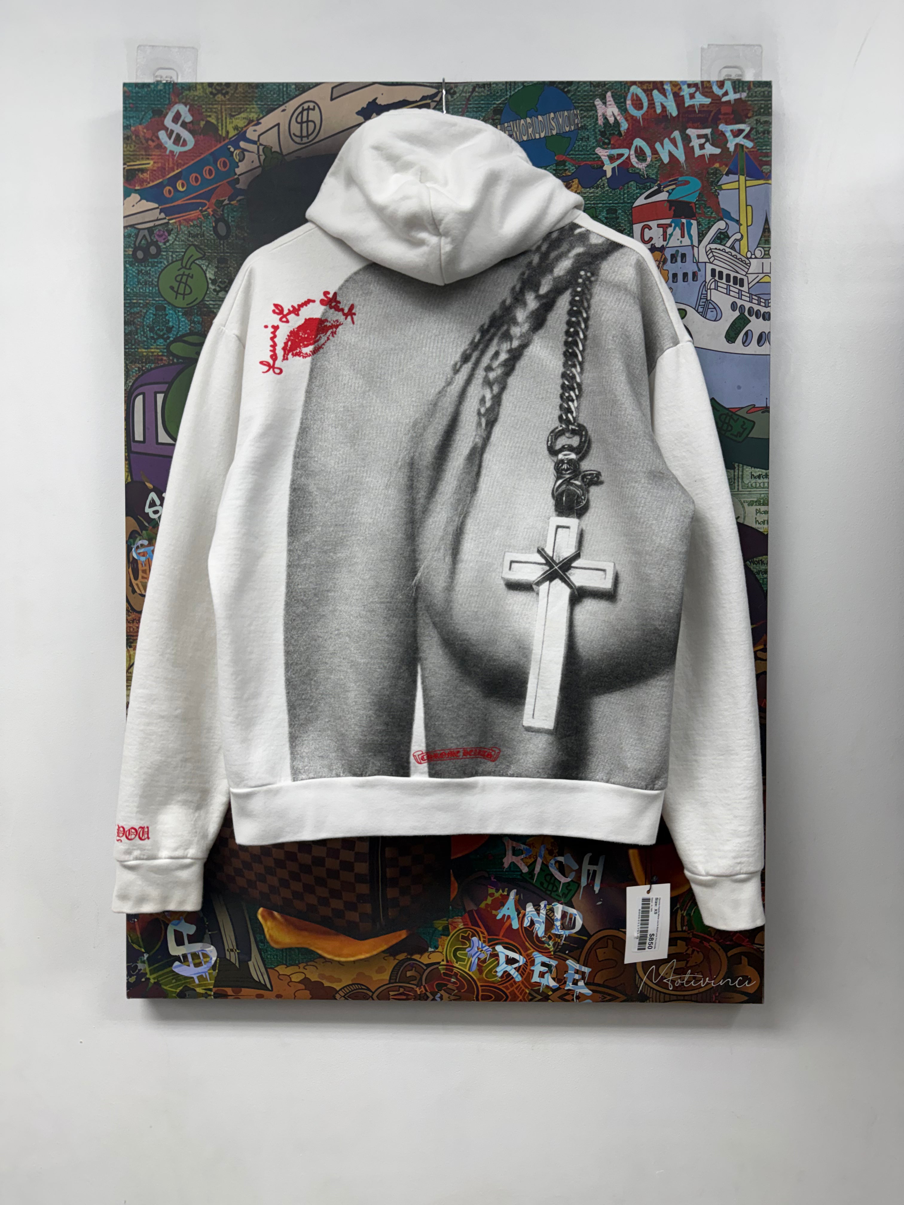 Chrome Hearts White Laurie Stark Love You Hoodie