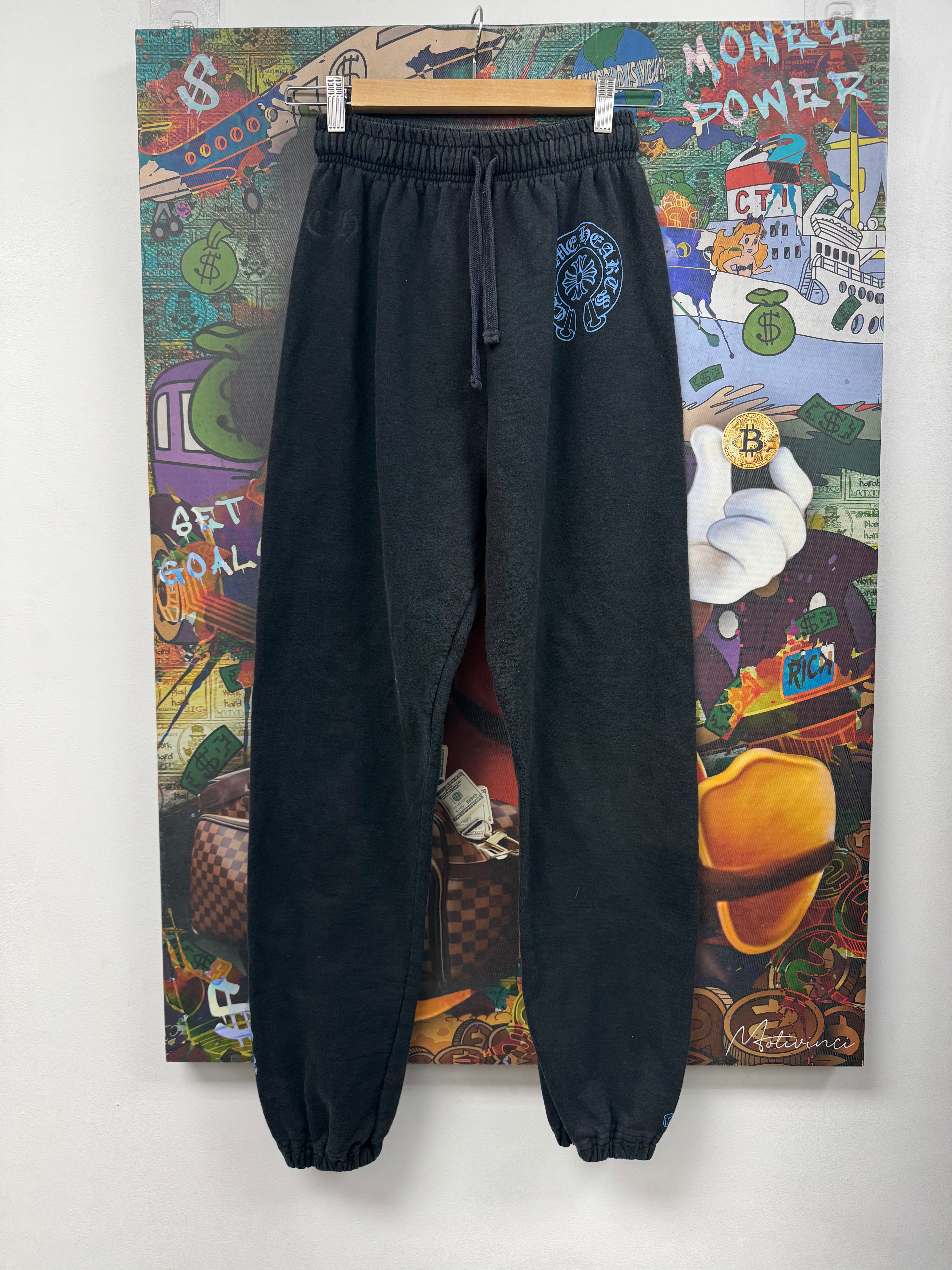 Chrome Hearts Black Blue Horseshoe Online Sweats