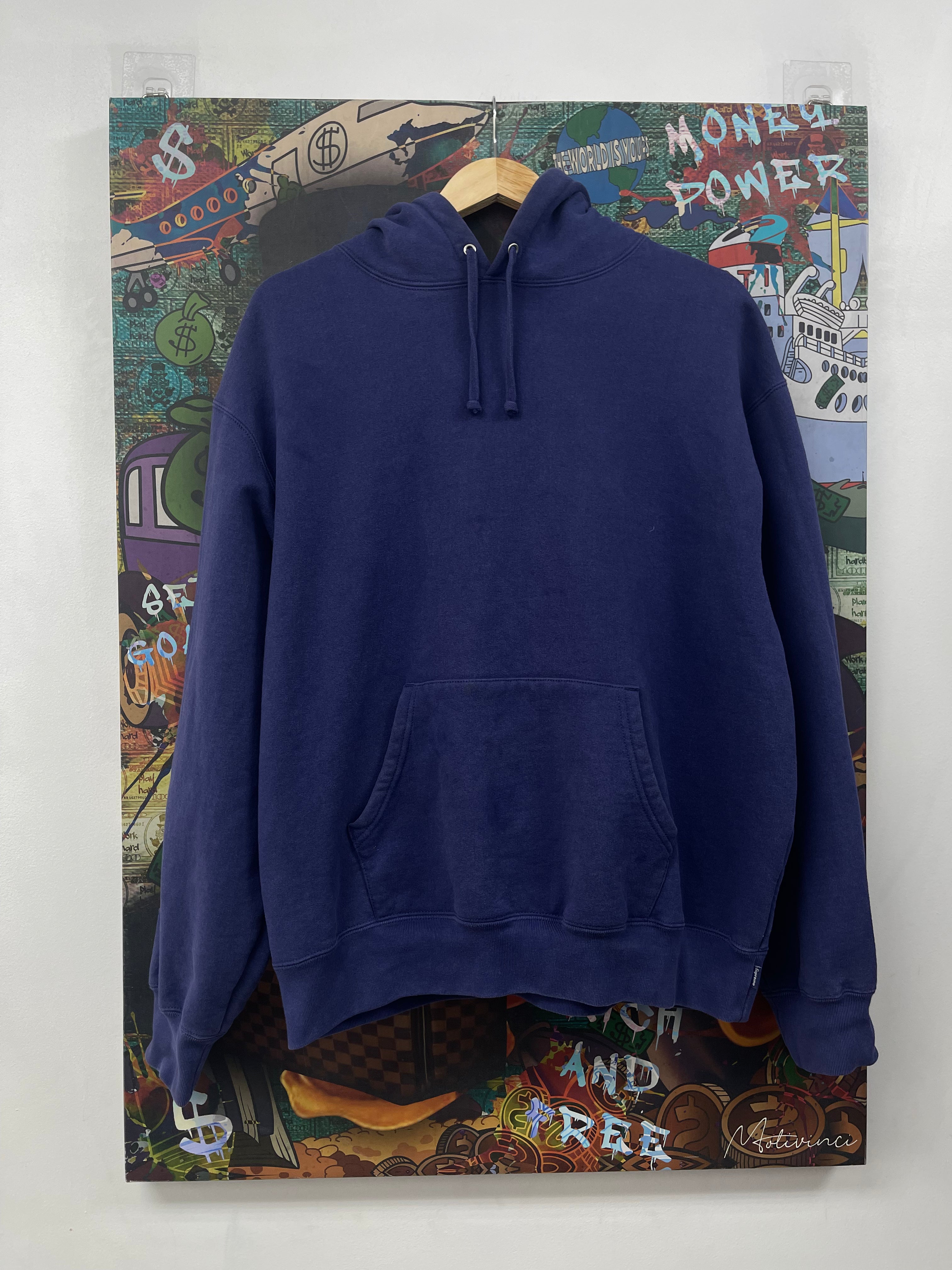 Supreme Violet Satin Logo Hoodie