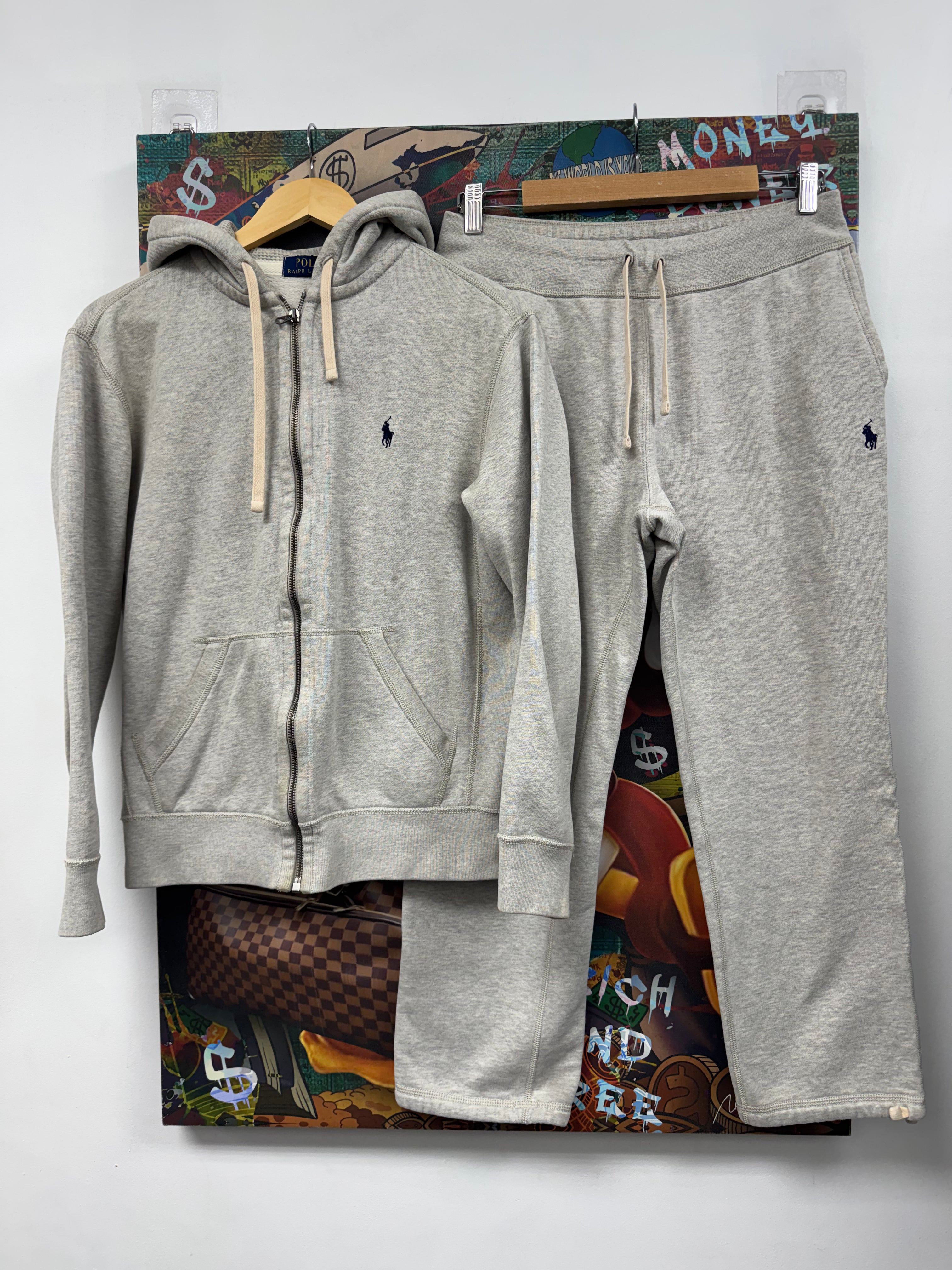 Polo Grey Navy Sweatsuit