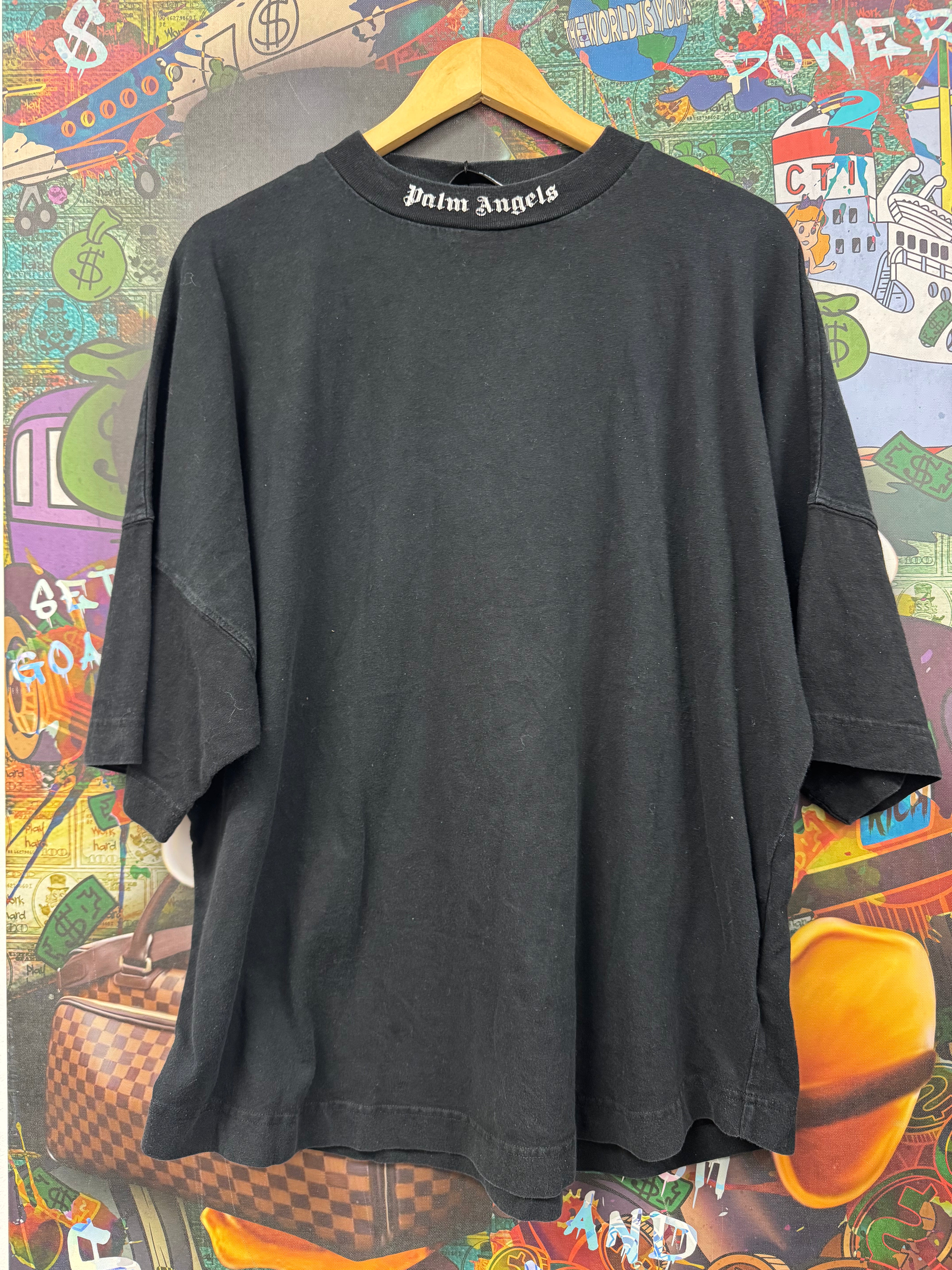 Palm Angels Black Oversized Tee