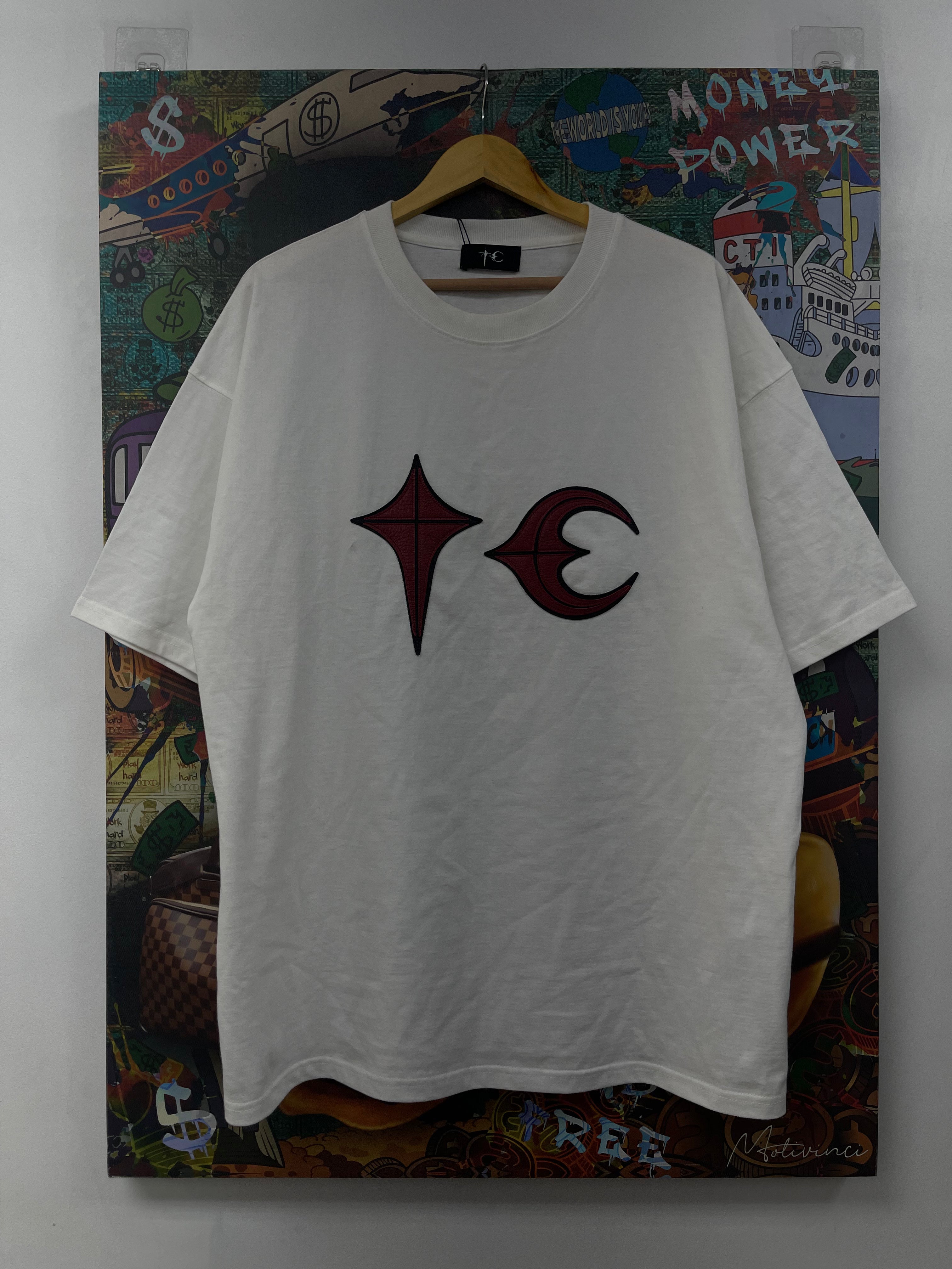 Thug Club White Red Patch Tee