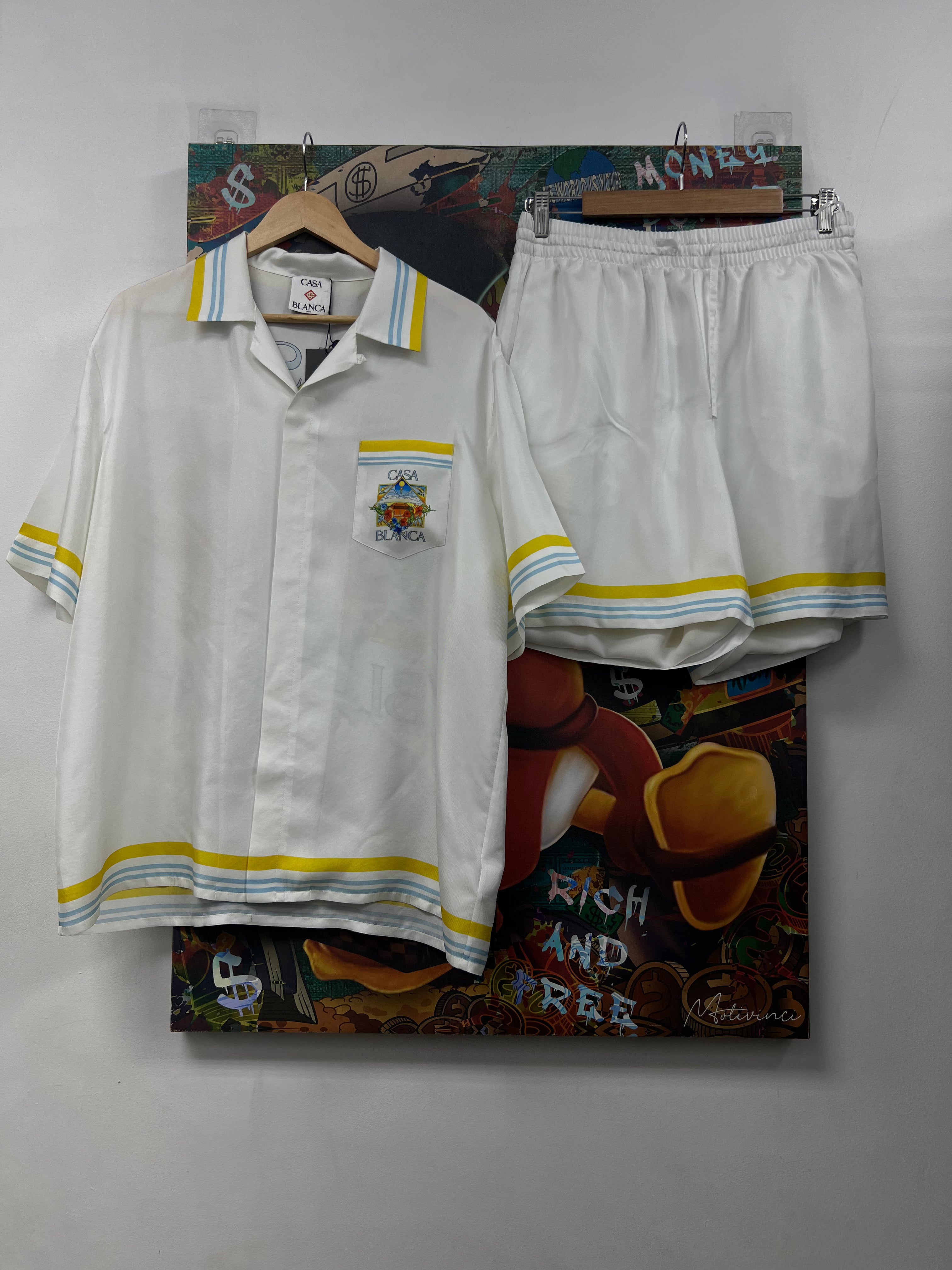 Casablanca White Tennis Landscape Set