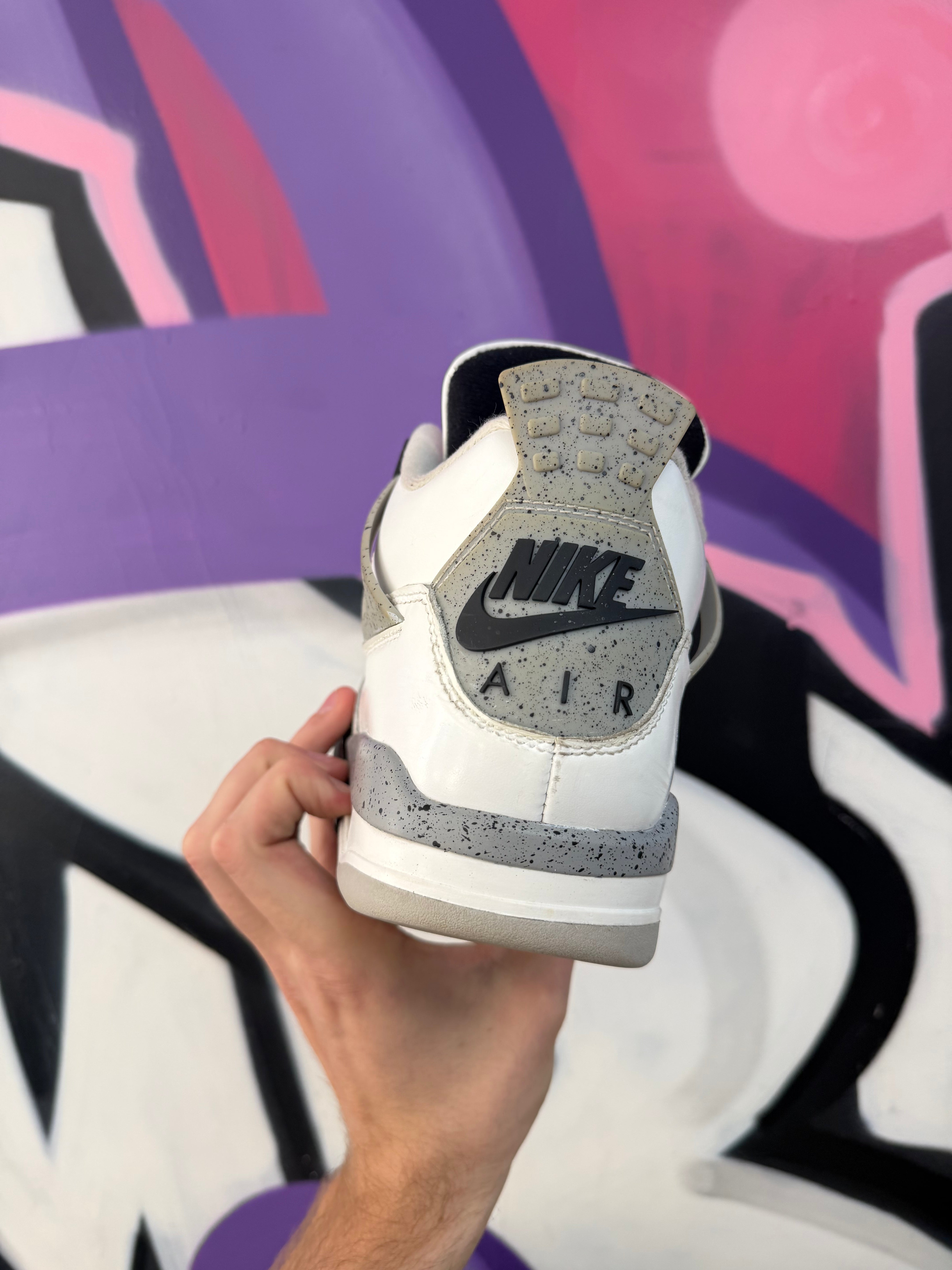 Jordan 4 White Cement Sneakers