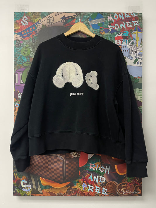 Palm Angels Teddy Bear Crewneck Black Used