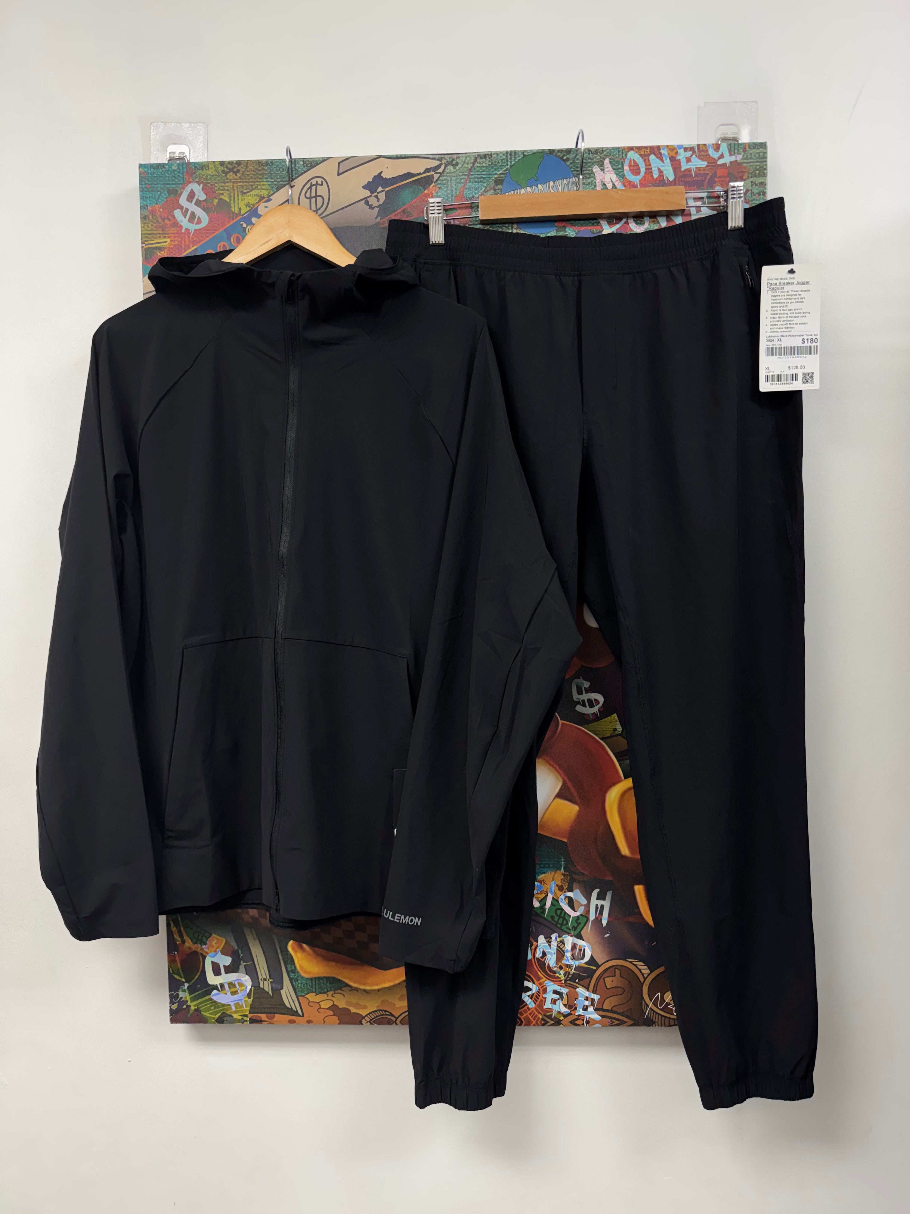 Lululemon Black Pacebreaker Track Suit