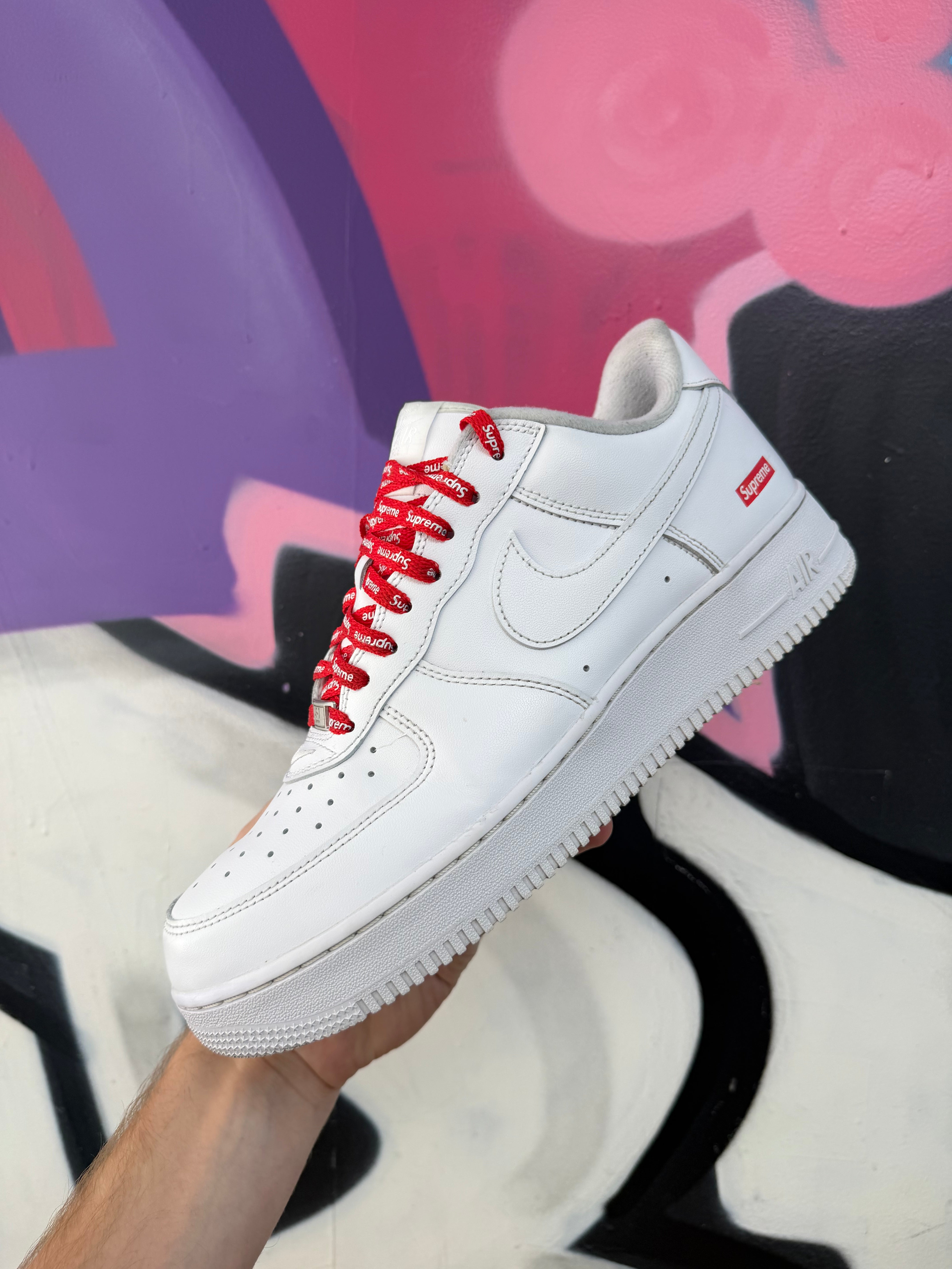 Nike Supreme AF1 White Sneakers