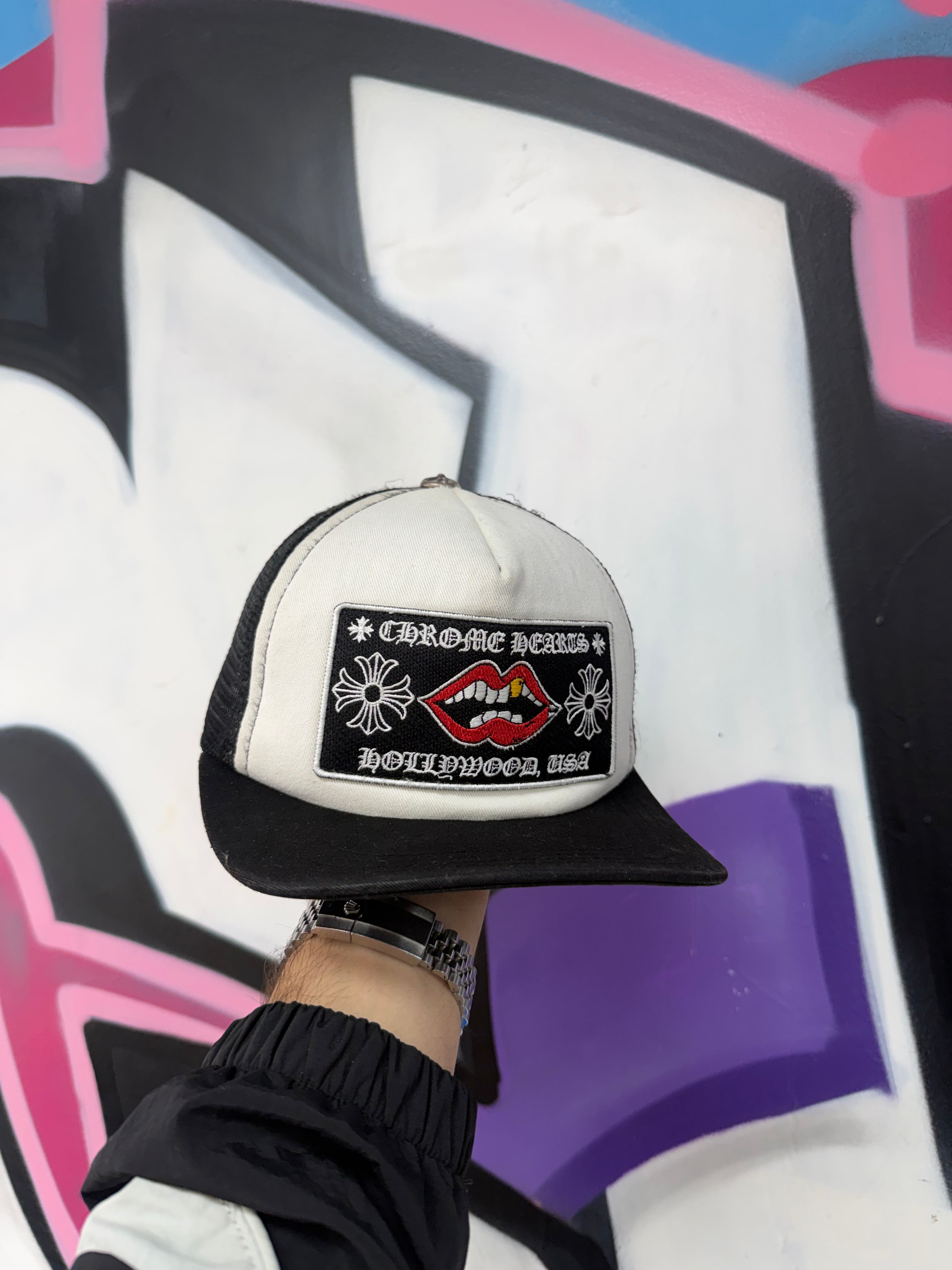 Chrome  Hearts White Matty Boy Chomper Trucker Hat