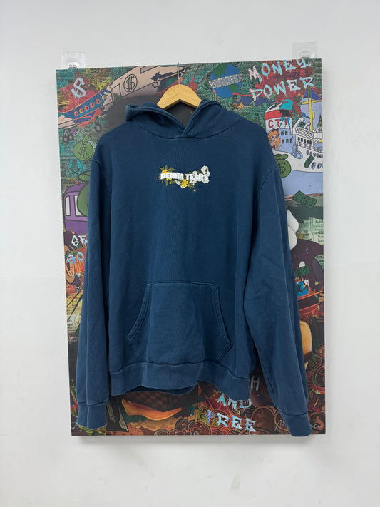 Denim Tears Floral Hoodie Navy Used XXL N/A