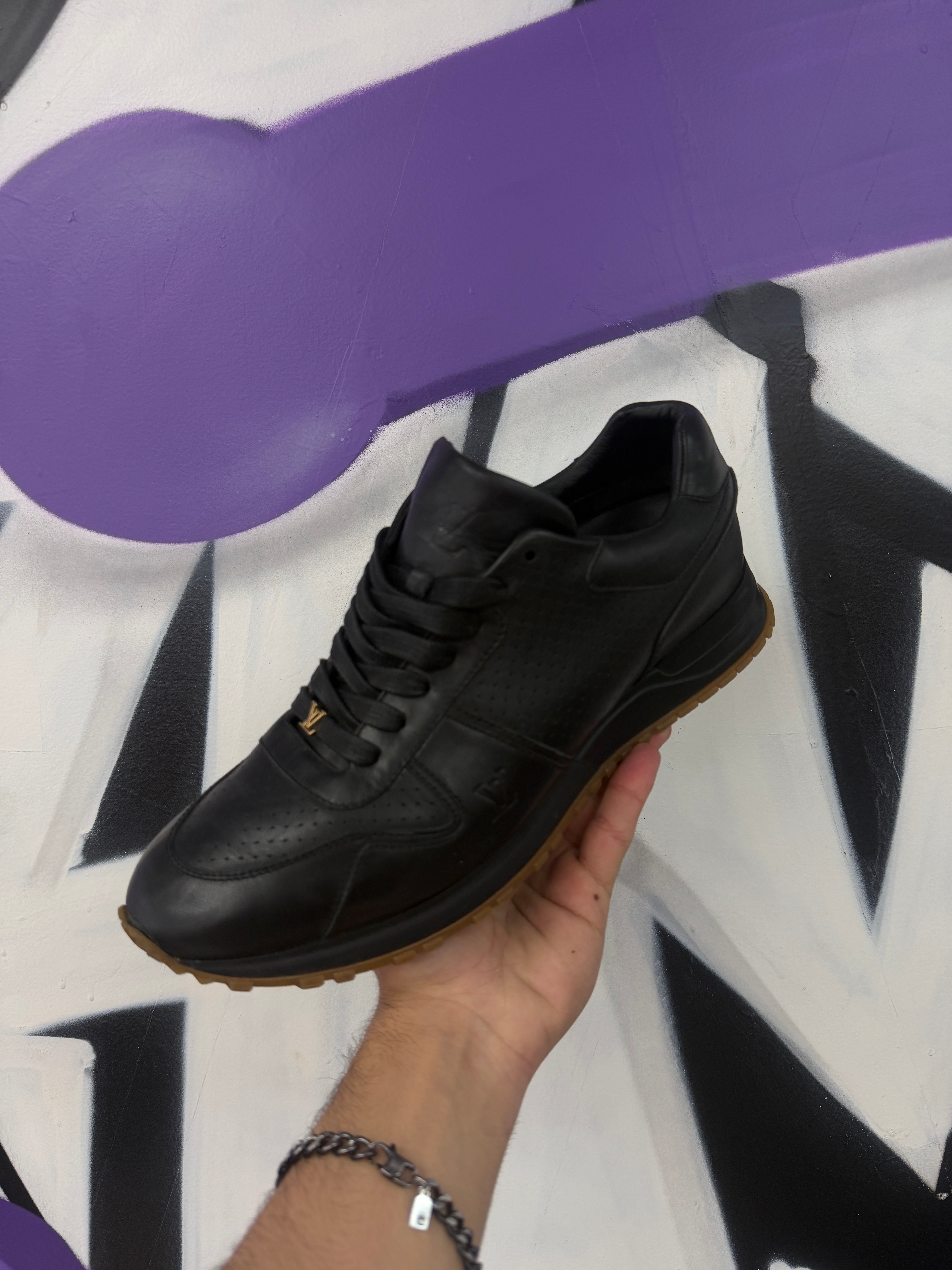 Louis Vuitton x Supreme Black Runaway Sneakers