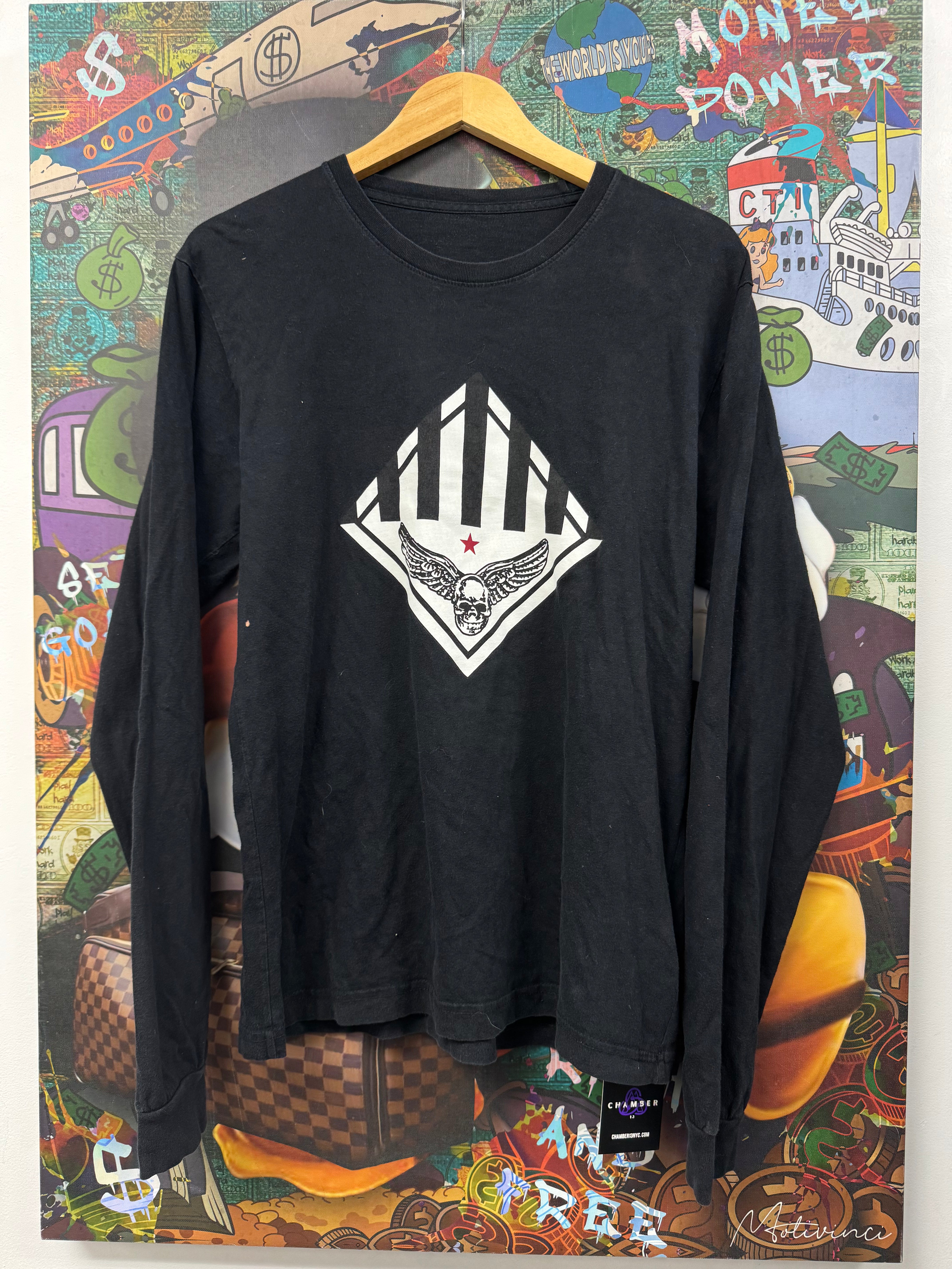 Chrome Hearts Black Foti Wings Long Sleeve