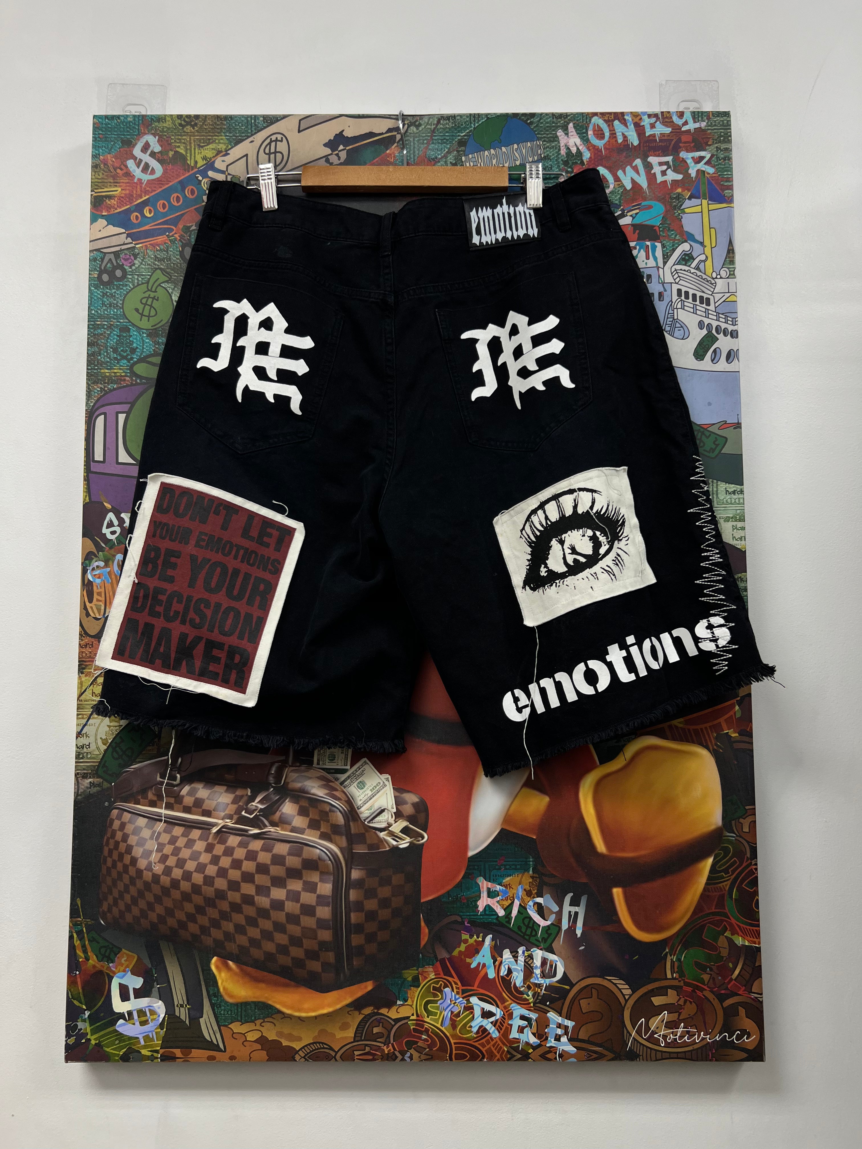 Mixed Emotion Black Chaos Carpenter Shorts