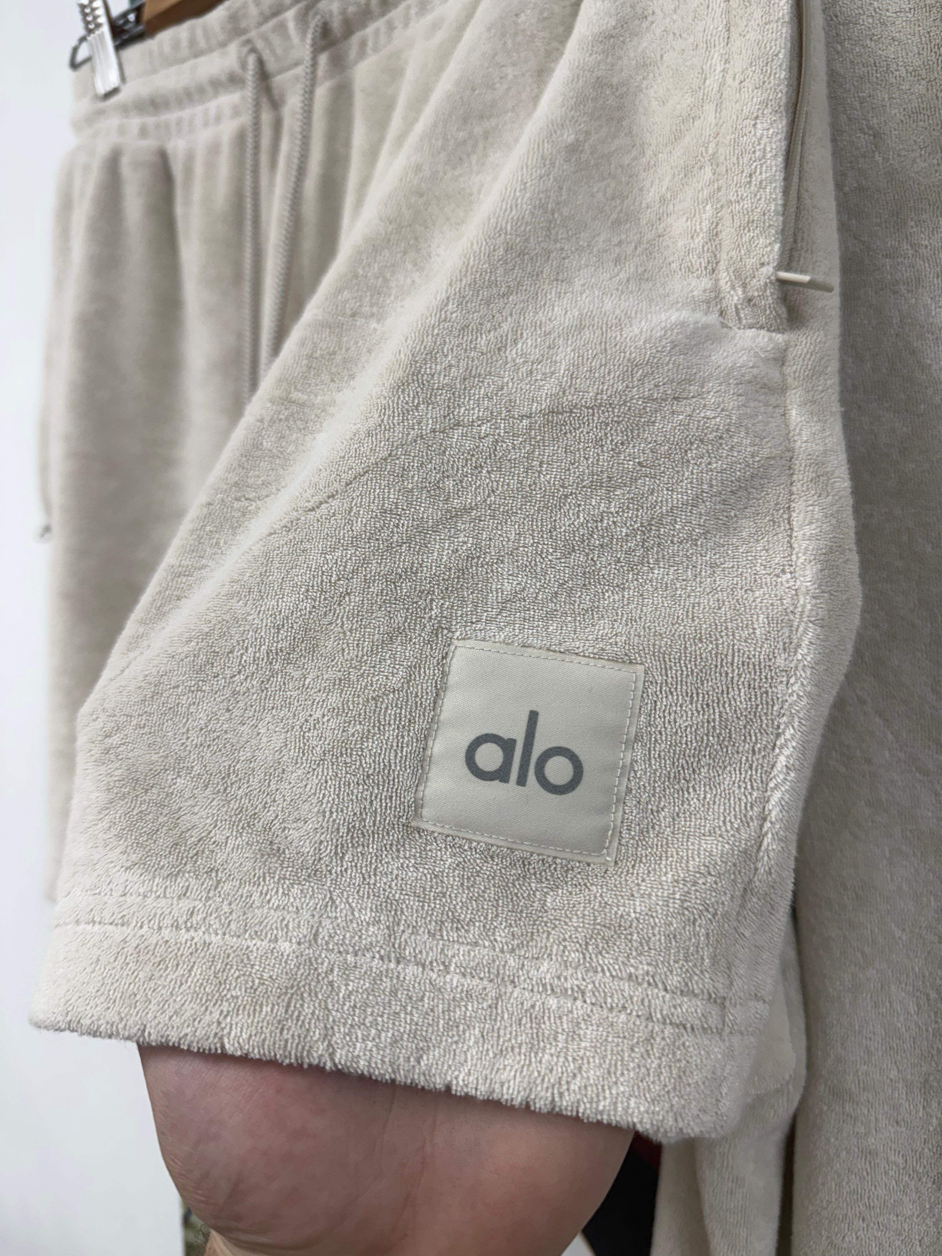 ALO Terry Cloth Button Up & Shorts Set