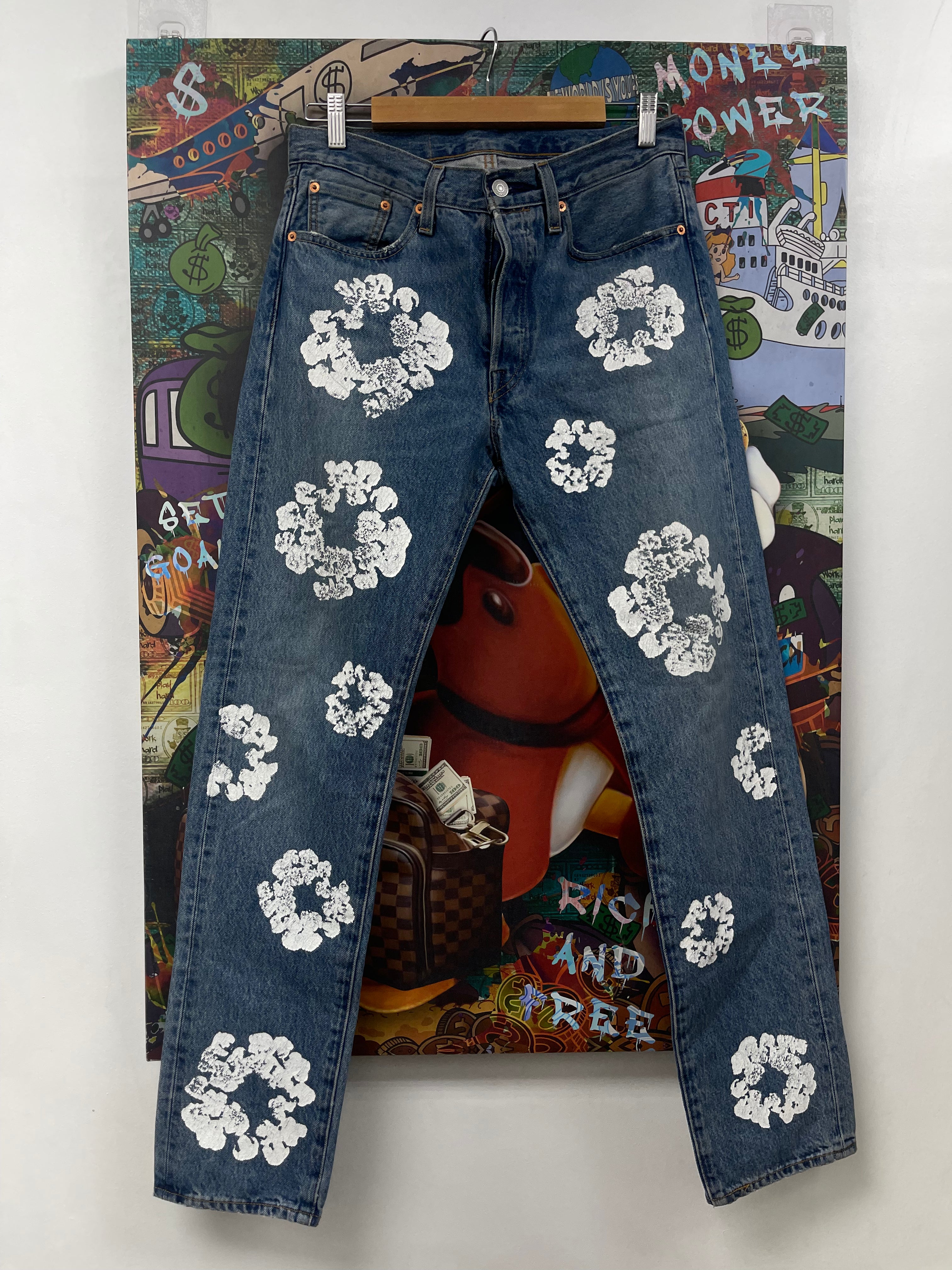 Denim Tears Deep Wash Wreath Jeans