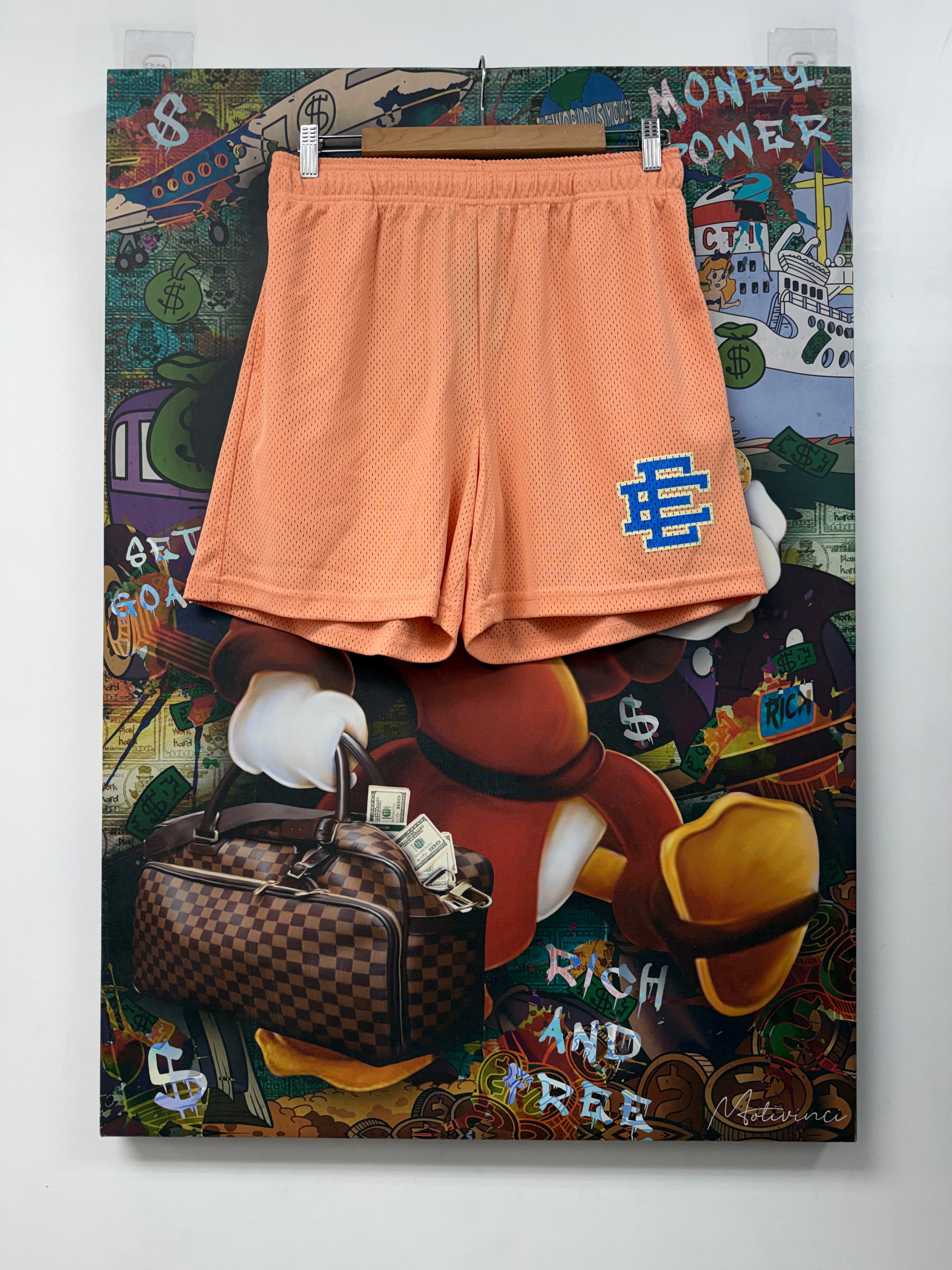 Eric Emanuel Salmon Blue Basics Shorts
