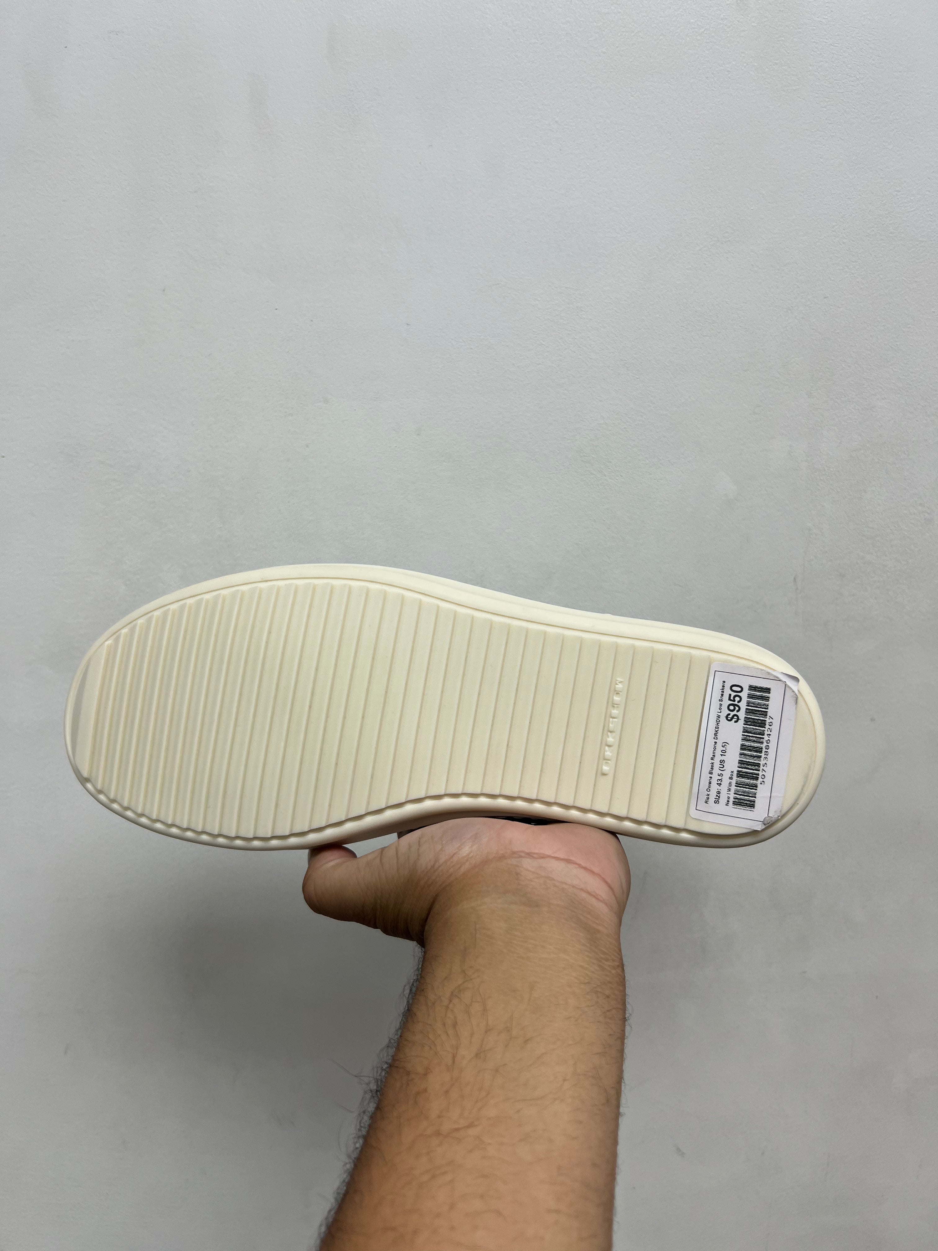 Rick Owens Black Ramone DRKSHDW Low Sneakers