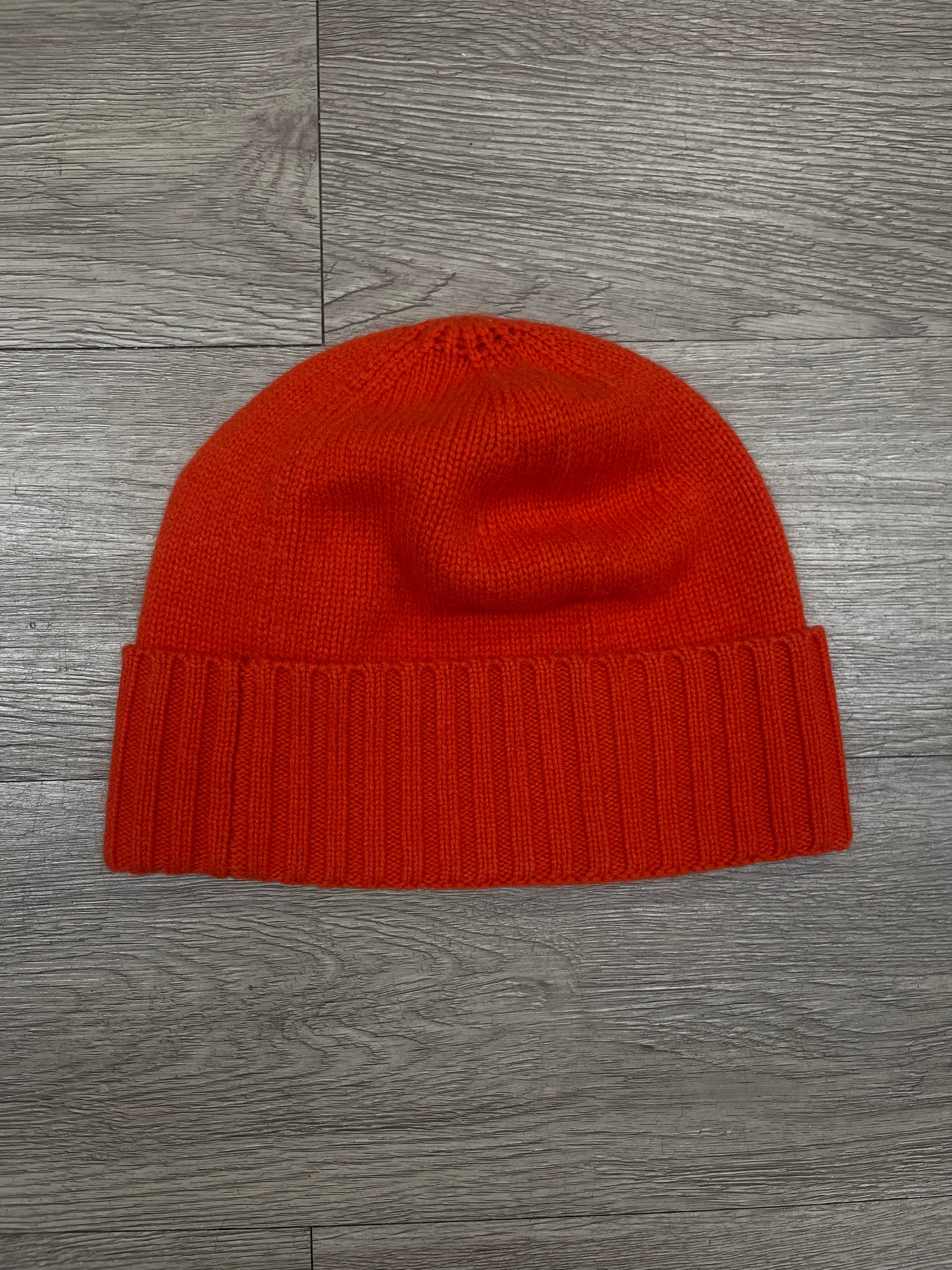 Moose Knuckles Orange Logo Beanie