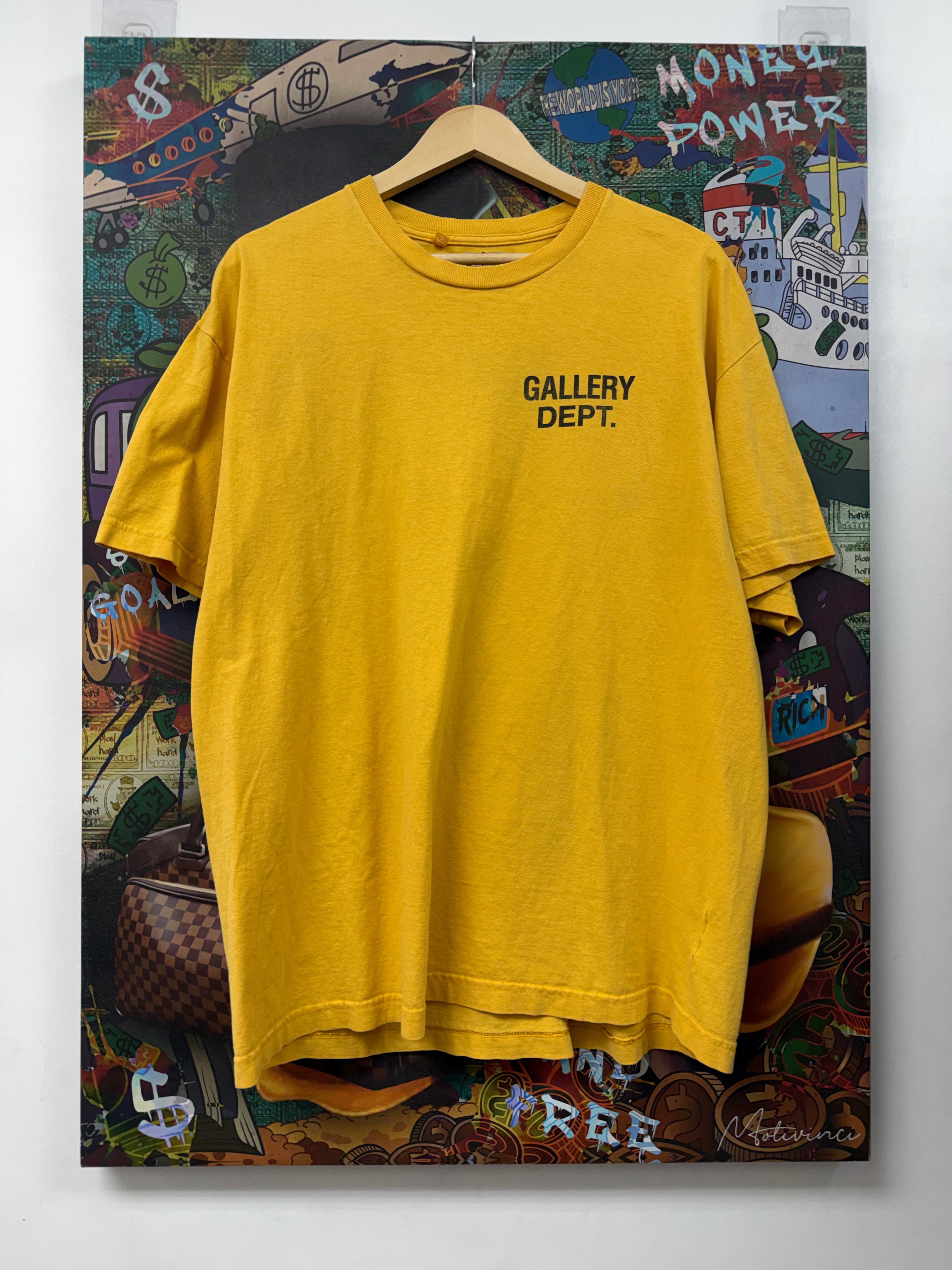 Gallery Dept Yellow Black Souvenir Tee