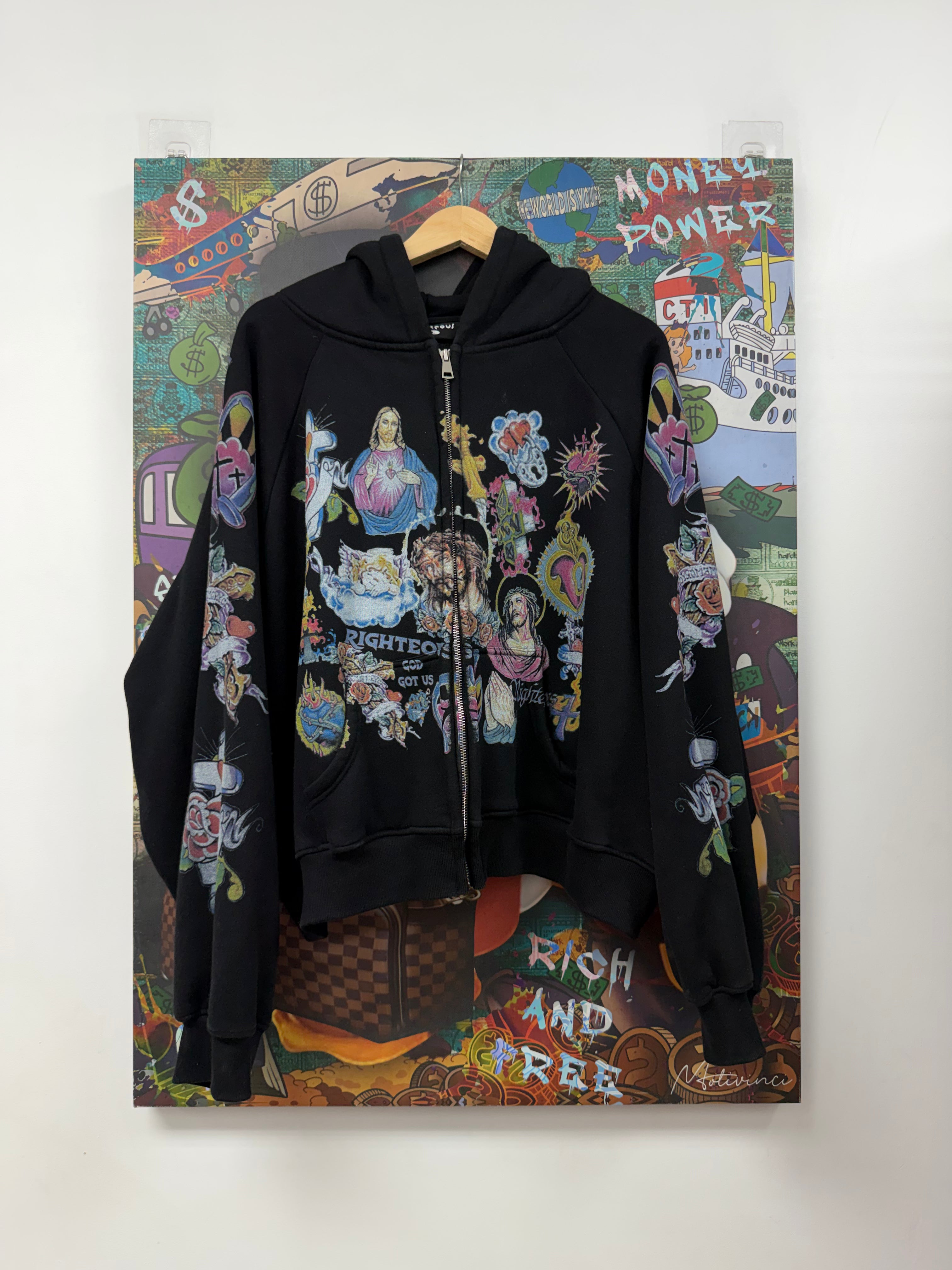 Righteous Black Risen King Zip Up