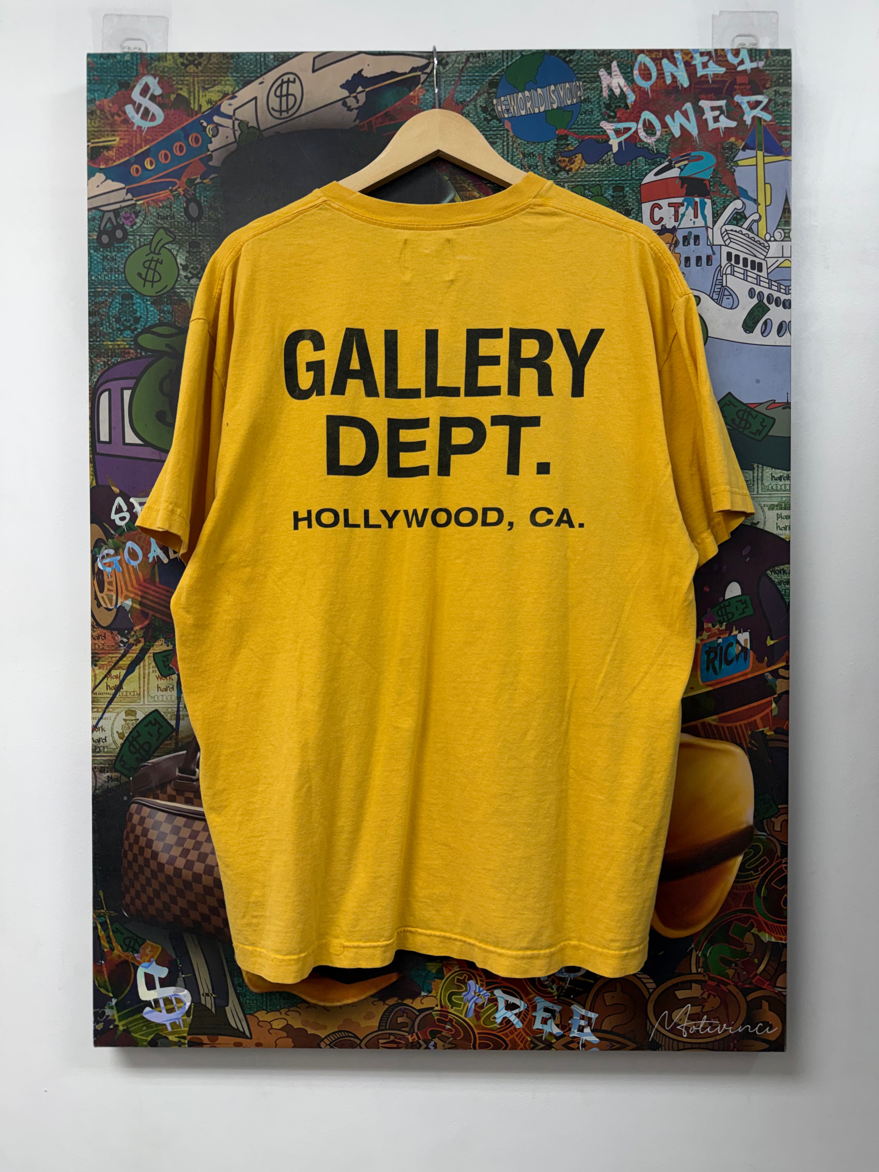 Gallery Dept Yellow Black Souvenir Tee