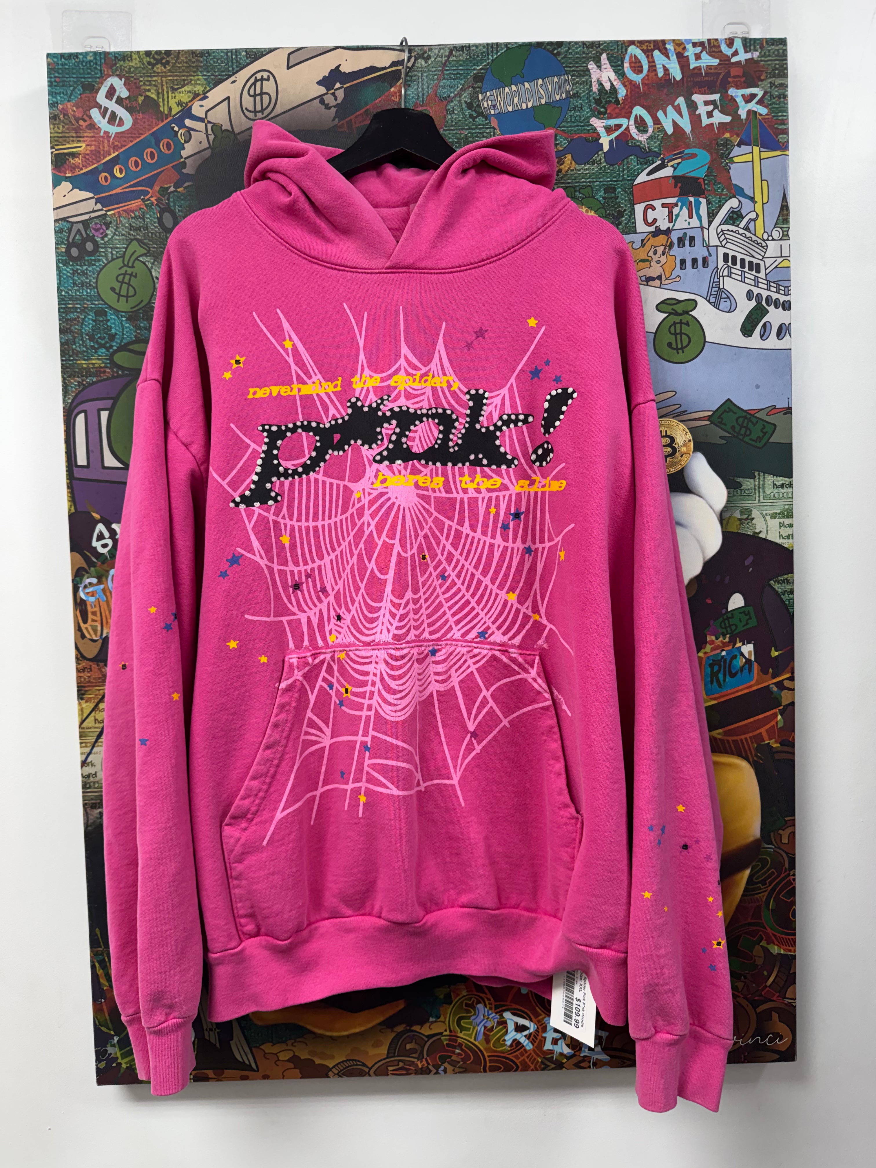 Sp5der Pink P*nk Hoodie