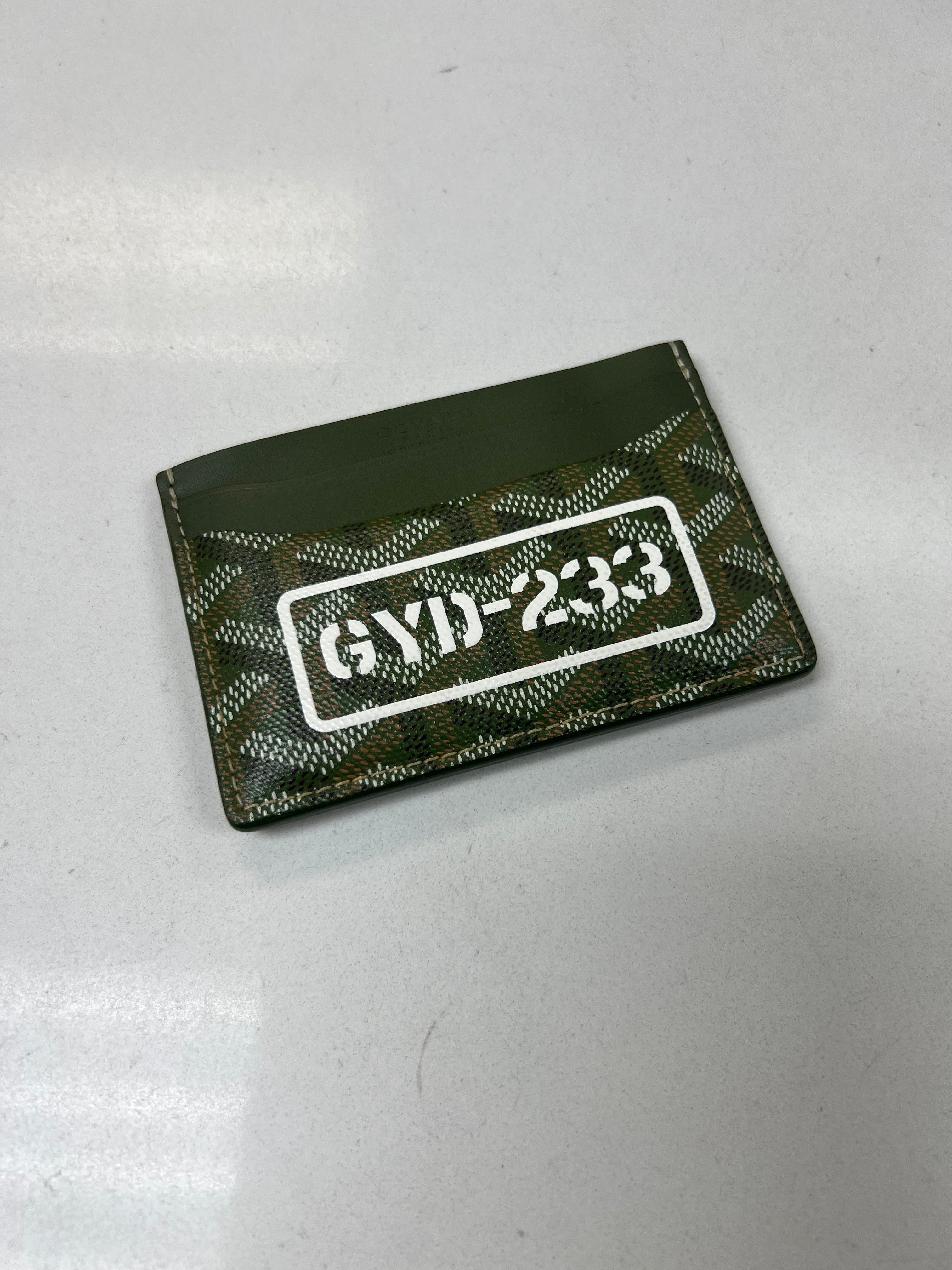 Goyard Olive Saint Sulpice Card Holder Accessories