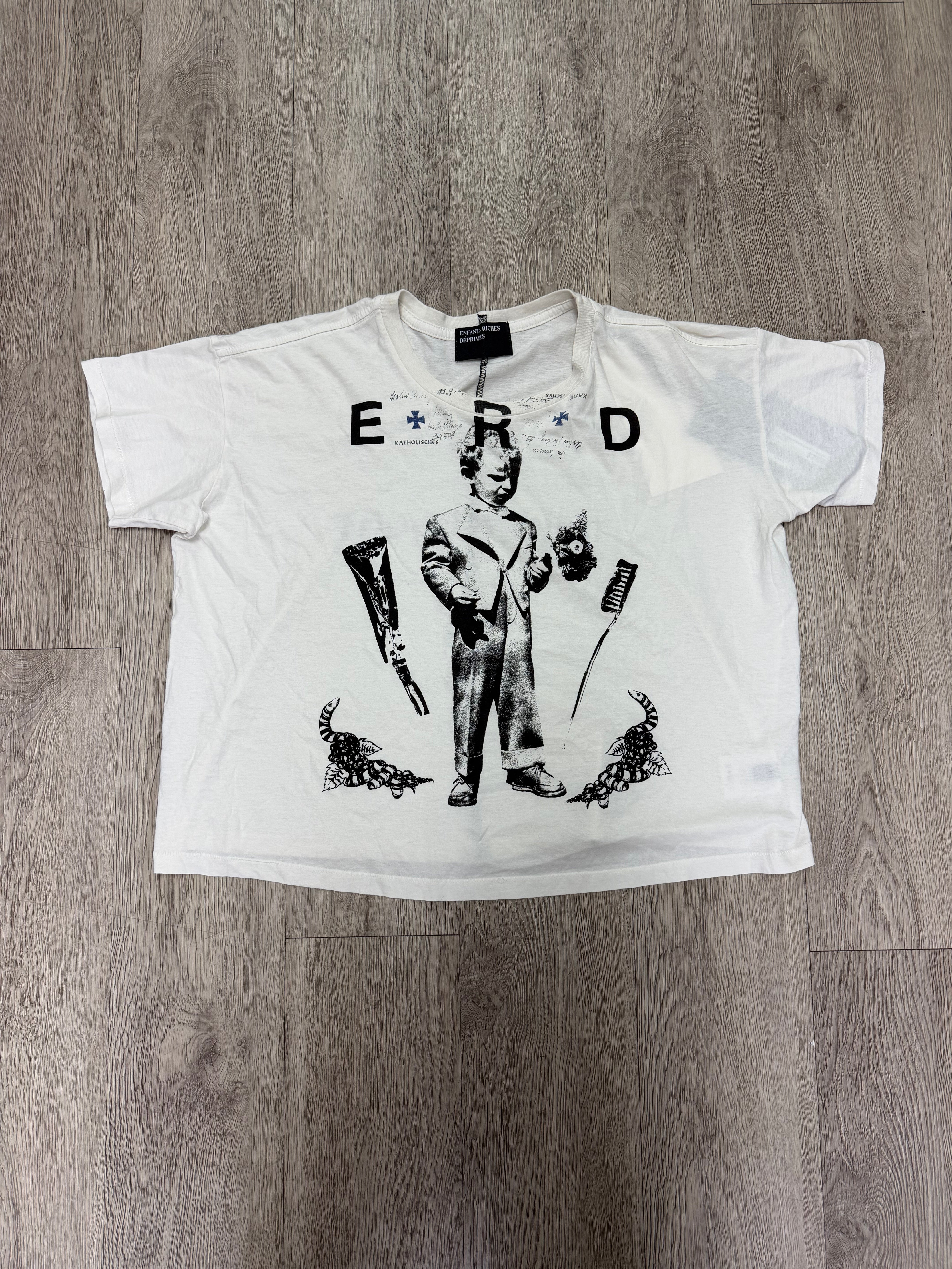 ENFANTS RICHES DÉPRIMÉS White Katholisches Toothbrush Tee