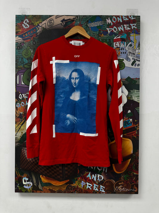 Off White Mona Lisa LS Red Used XS N/A