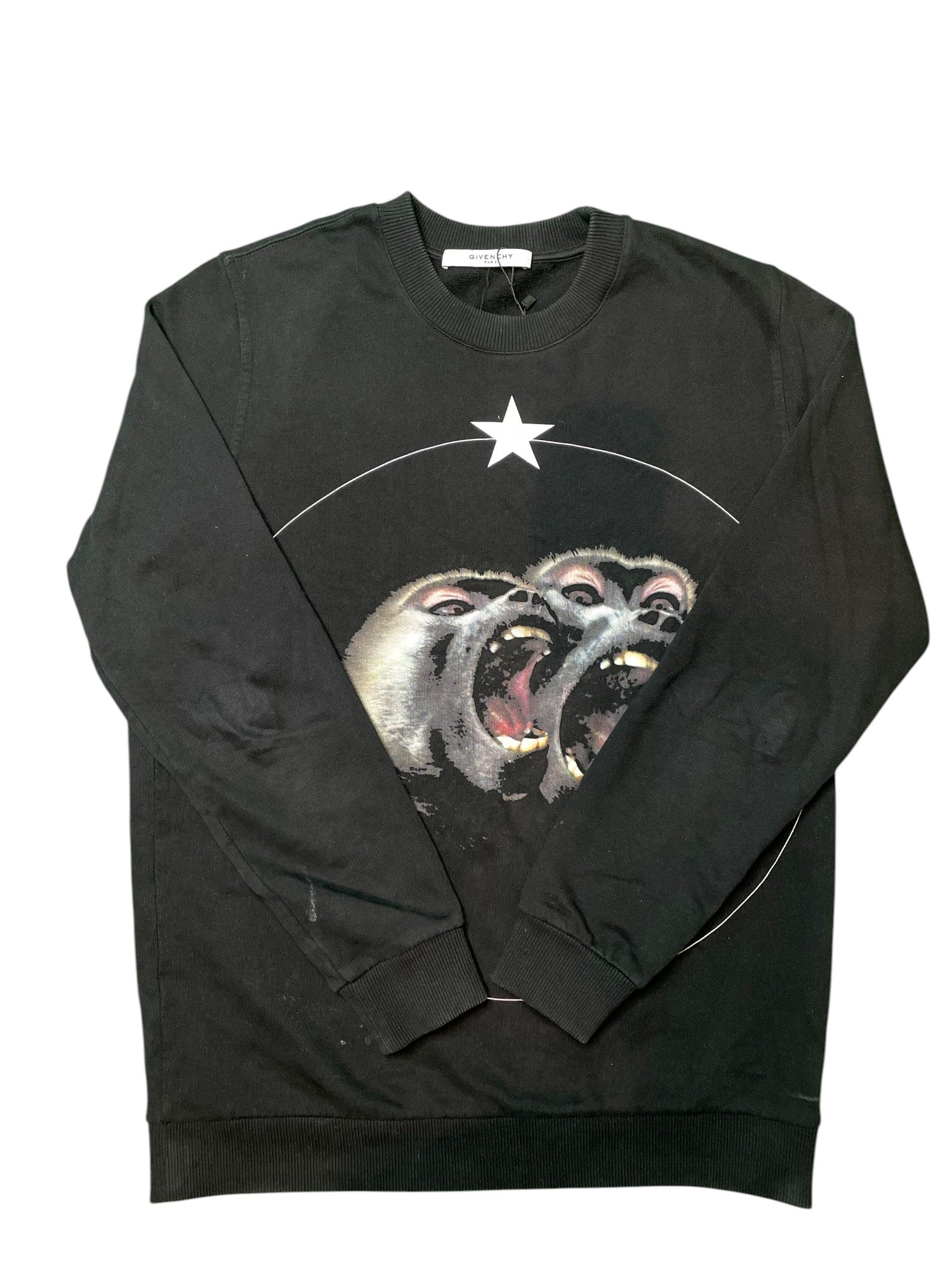 Givenchy 'Monkey' Black Crewneck