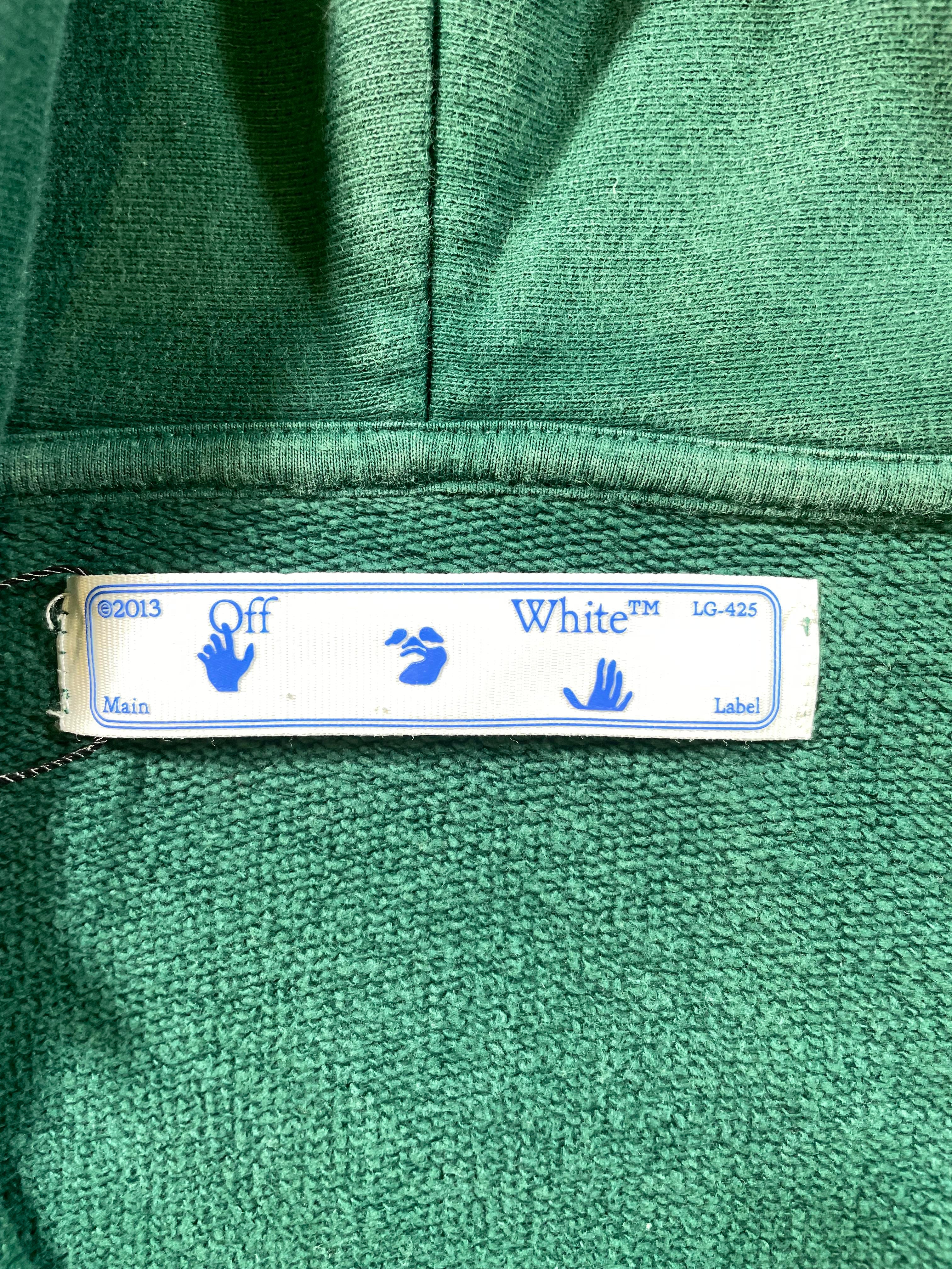 Off White Frankenstein Green & White Zip Up