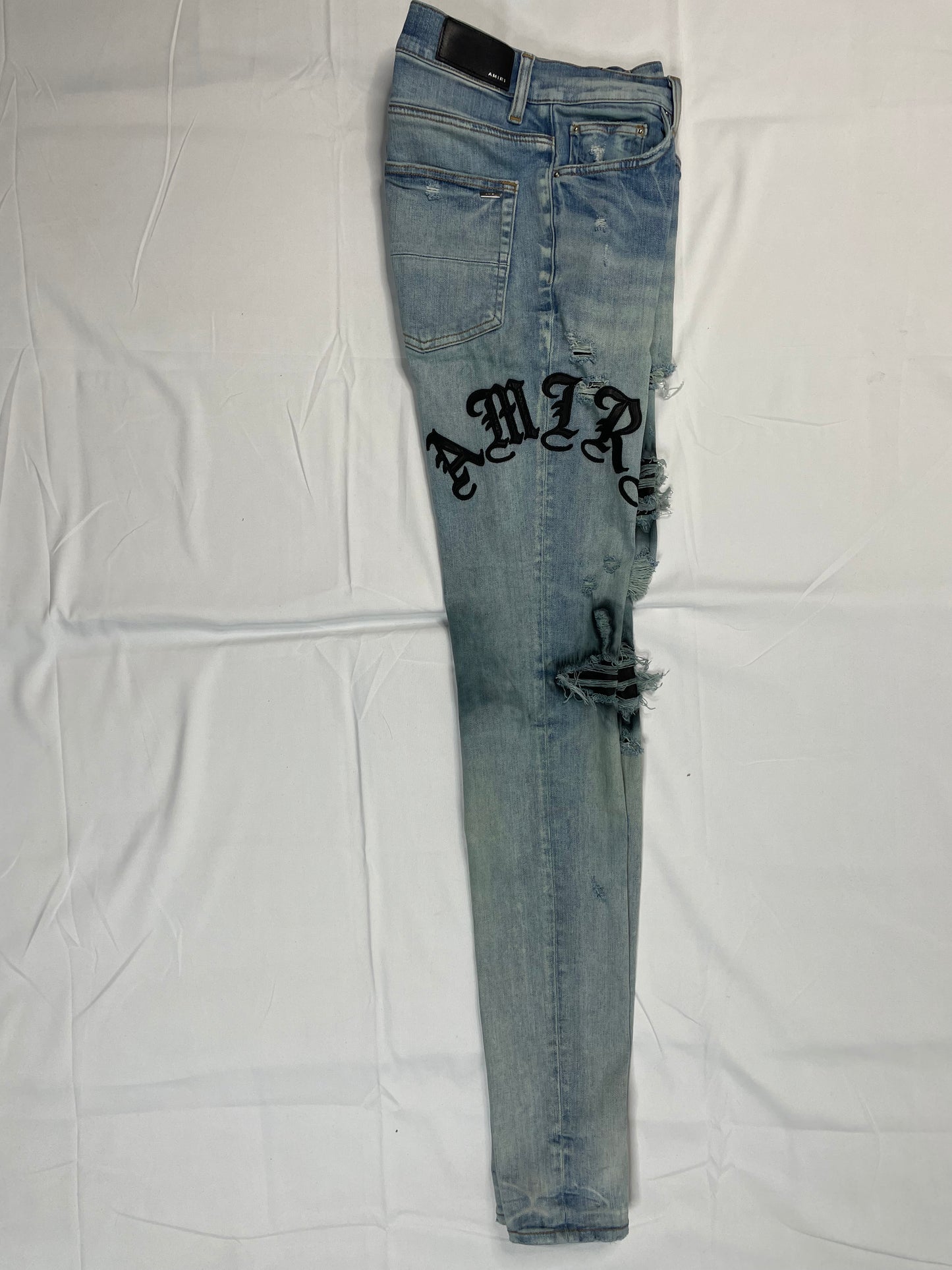 Amiri Jeans Light Wash Old English 30 Used