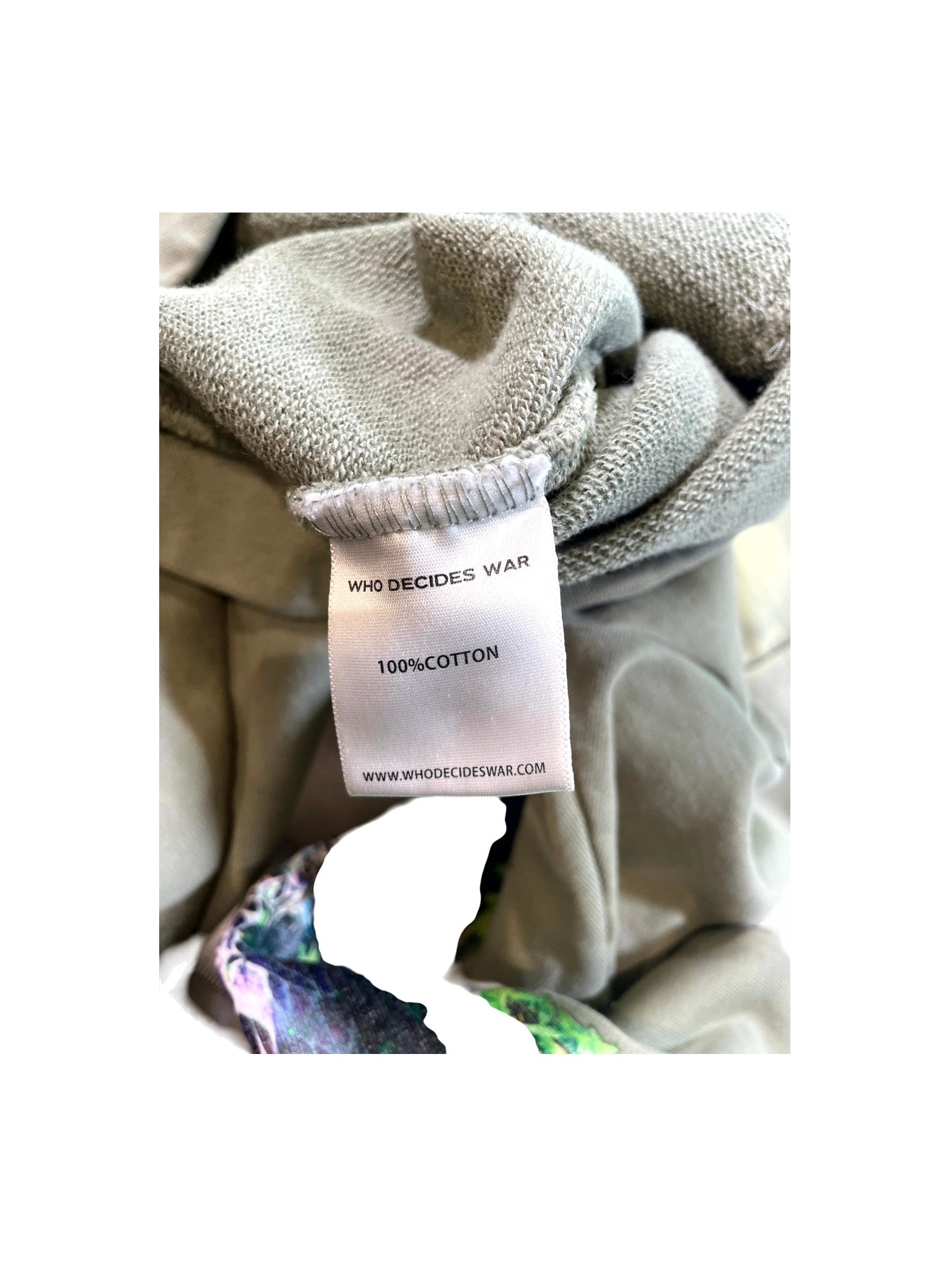 Who Decides War Green Vine Hoodie