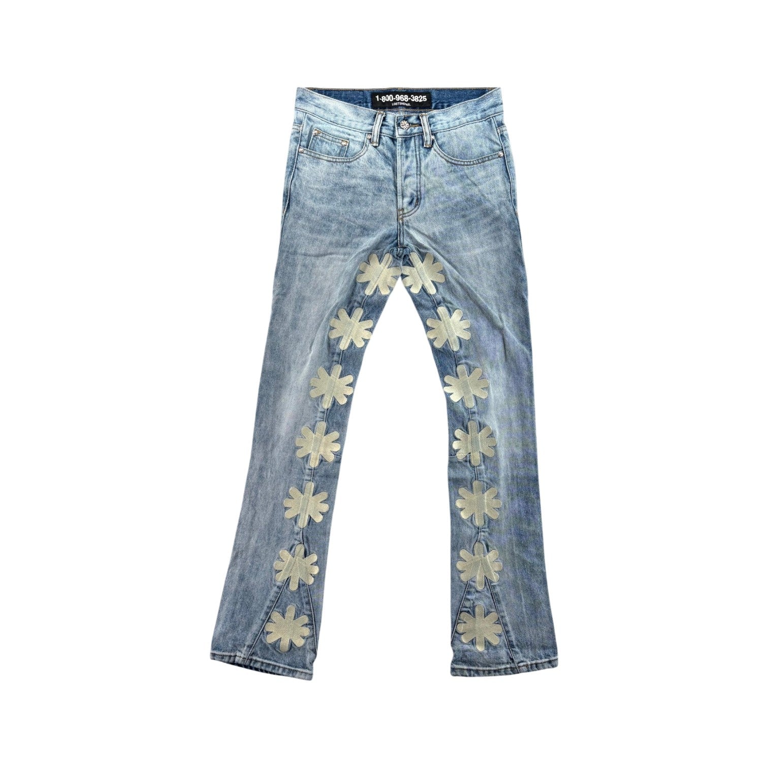 LOST SHDWS Blue & Cream Jeans