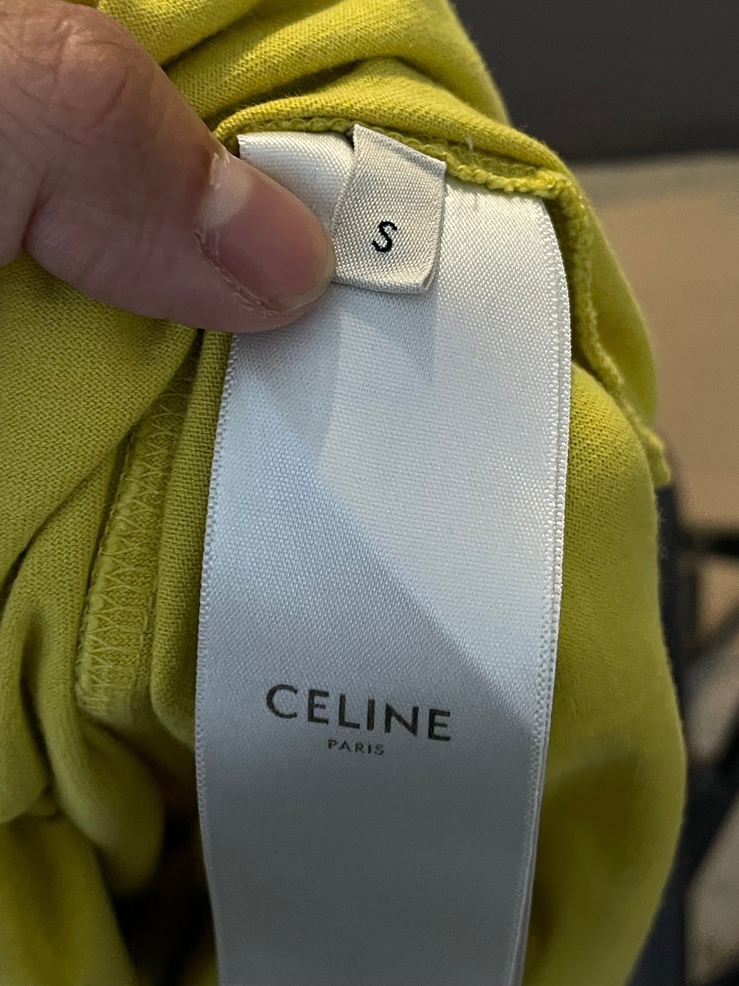 Celine Logo Black & Yellow Tee