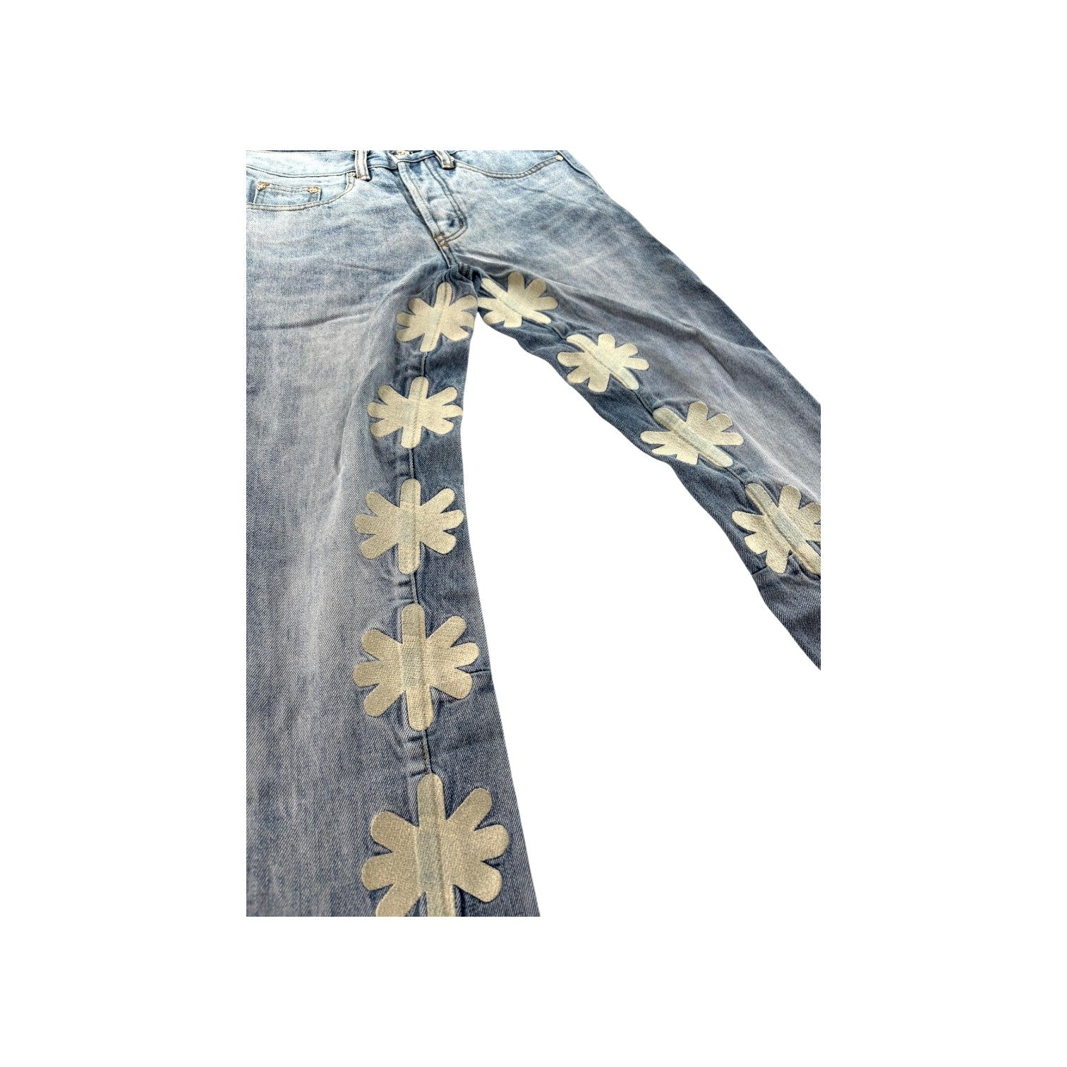 LOST SHDWS Blue & Cream Jeans