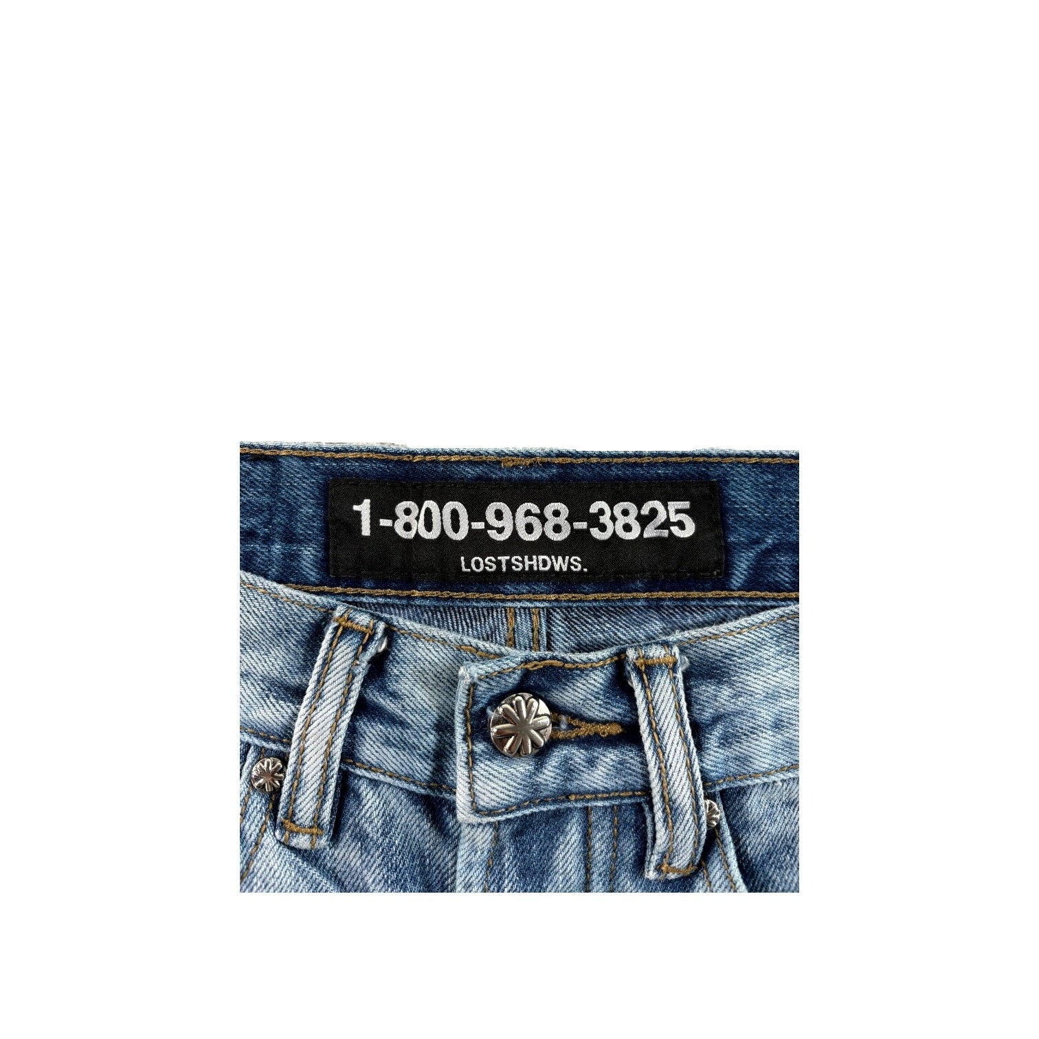 LOST SHDWS Blue & Cream Jeans