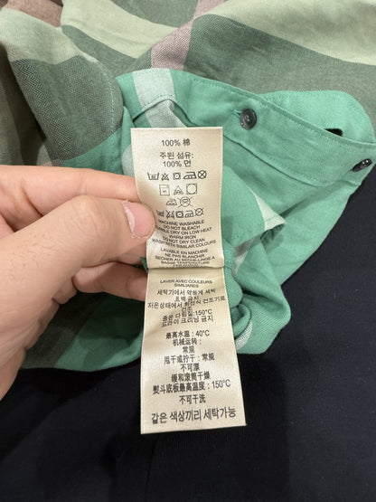 Burberry Button Up Green Large Used