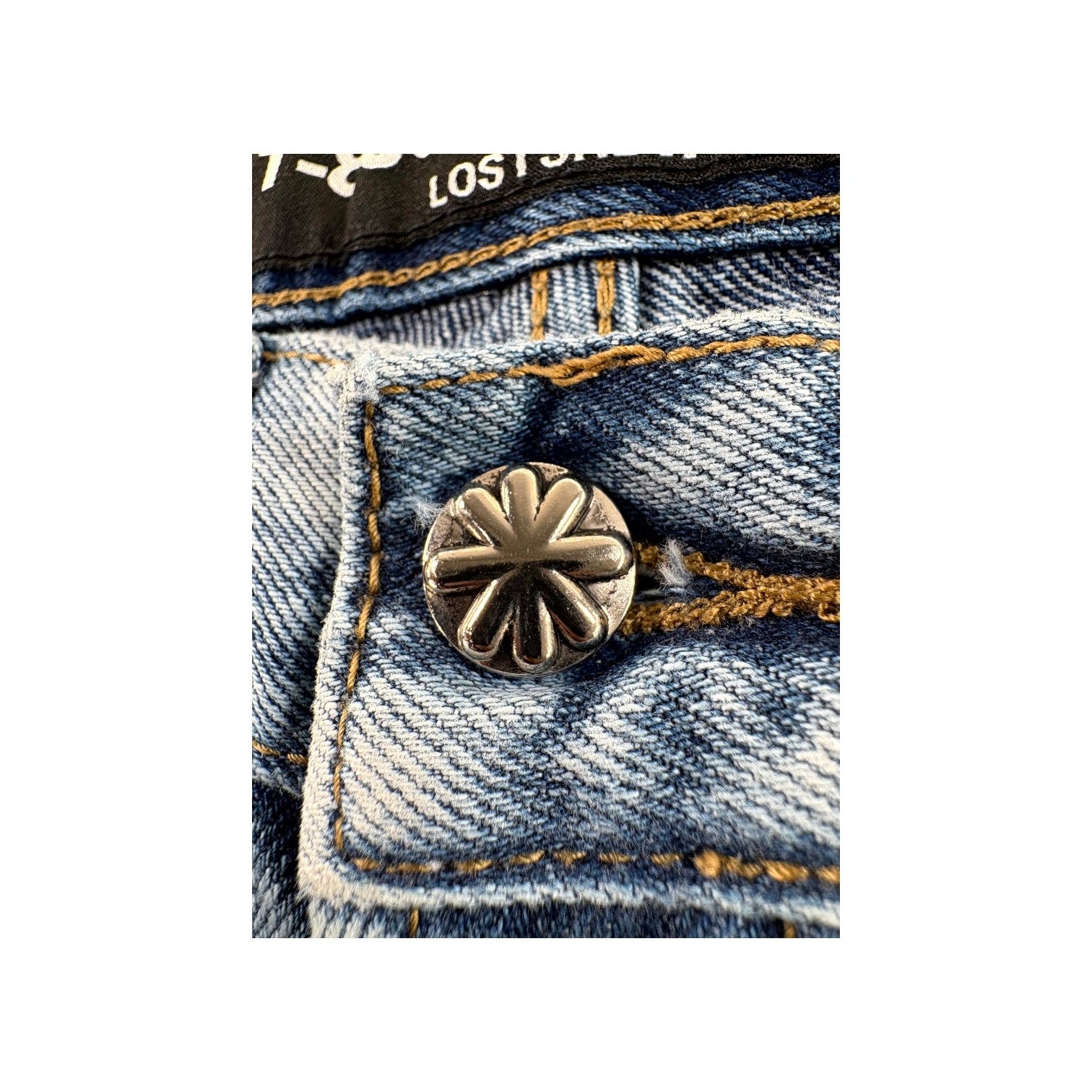 LOST SHDWS Blue & Cream Jeans
