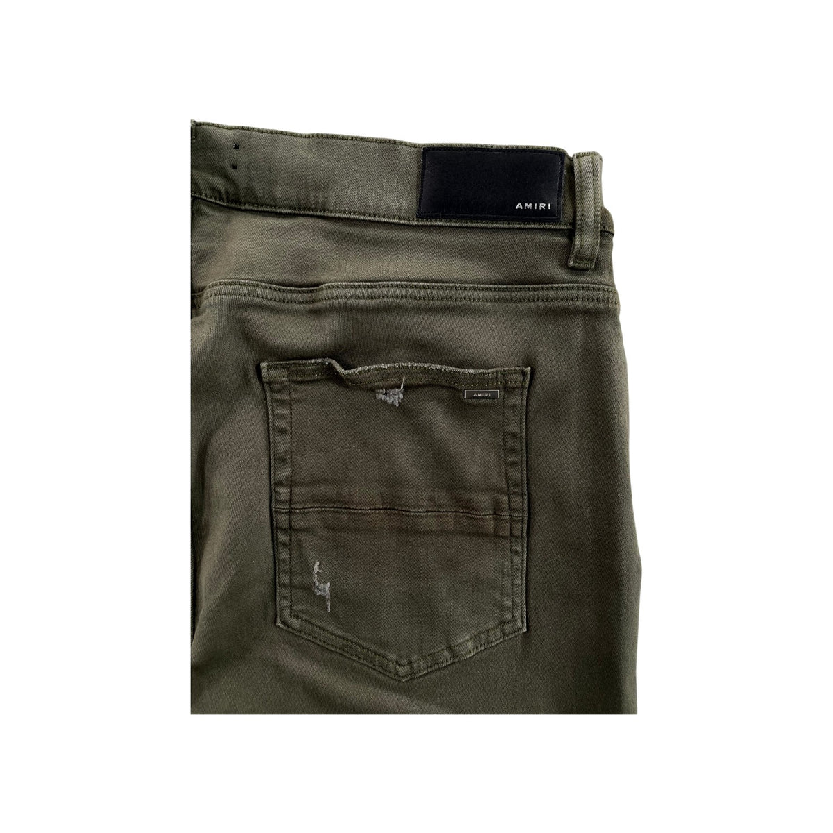 Amiri Patch Olive & Orange Jeans