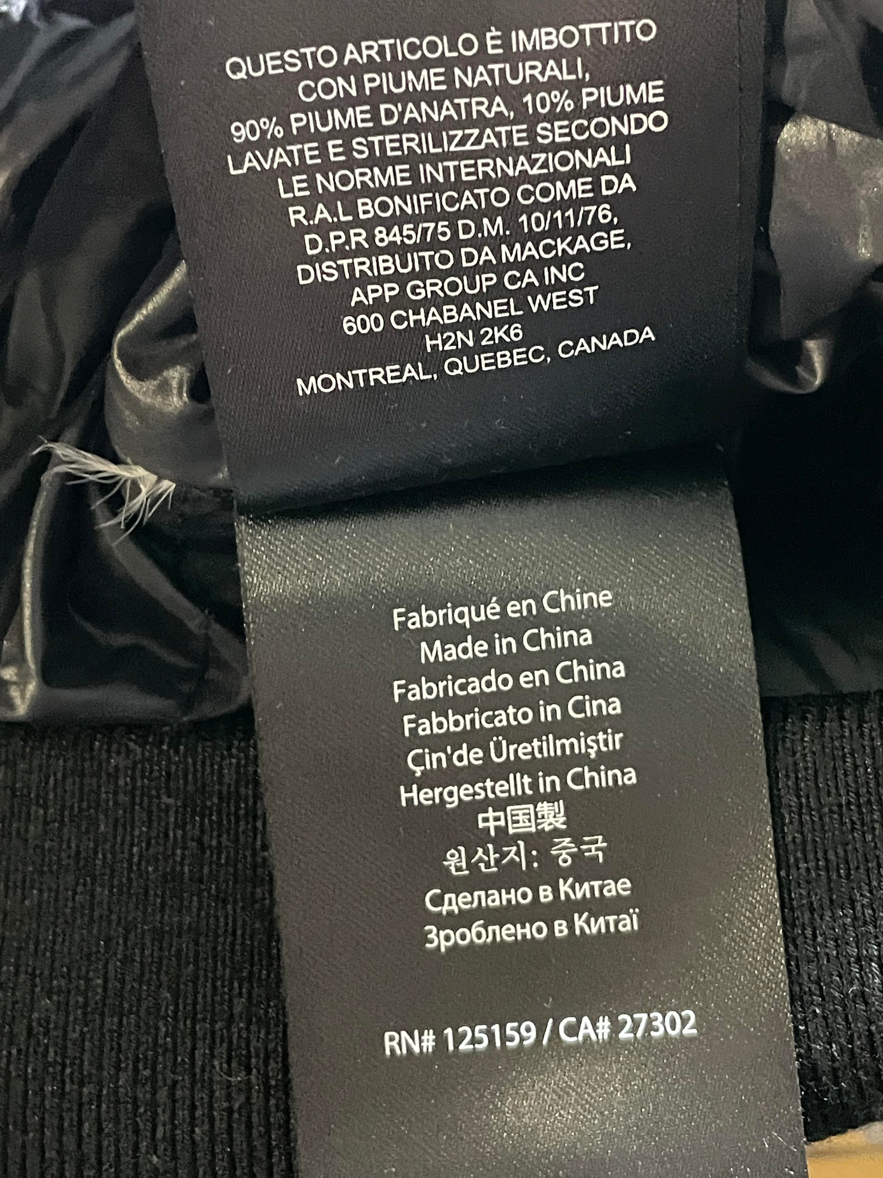 Mackage Black Fur Black Bomber Jacket