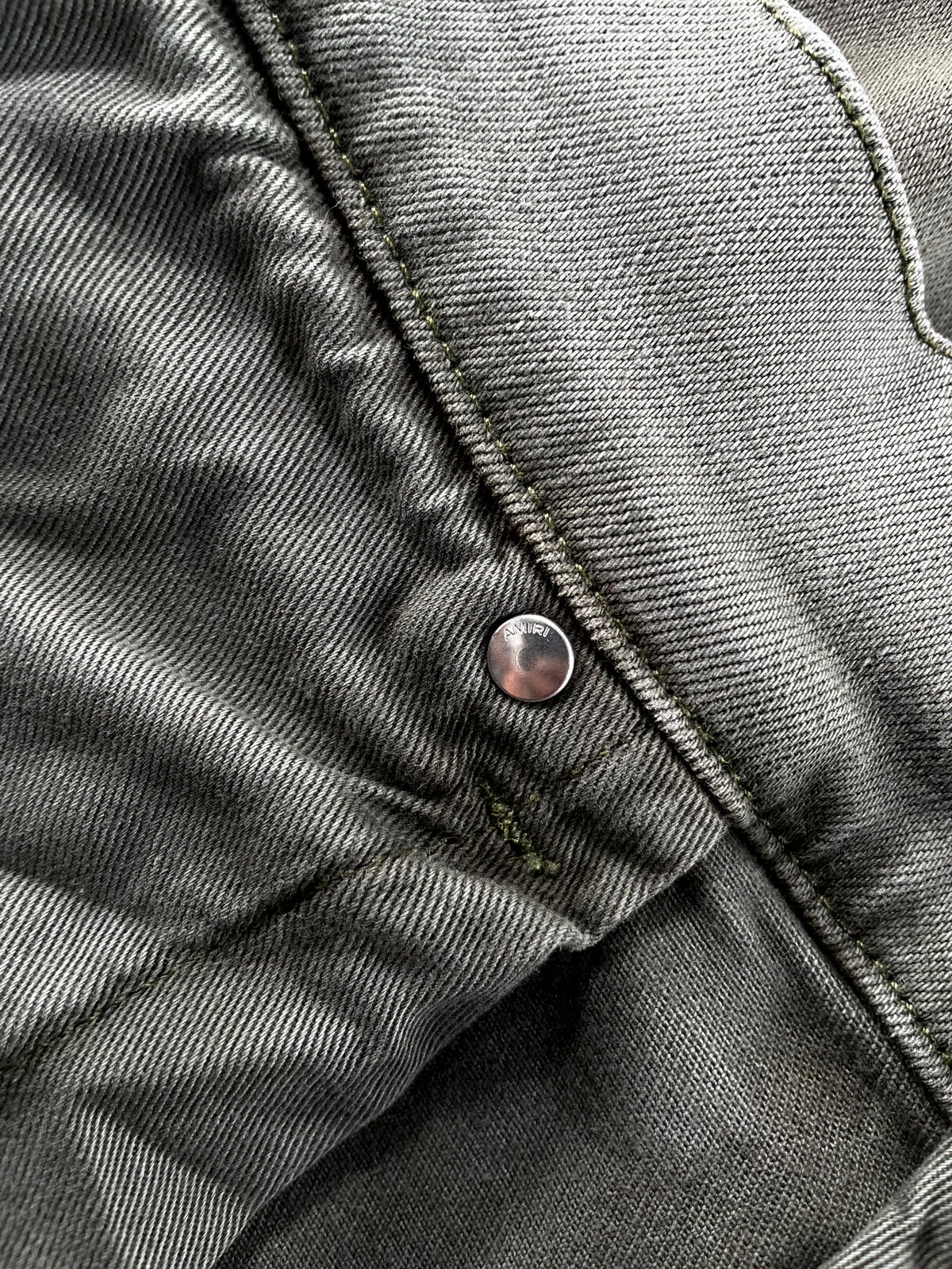 Amiri Patch Olive & Orange Jeans
