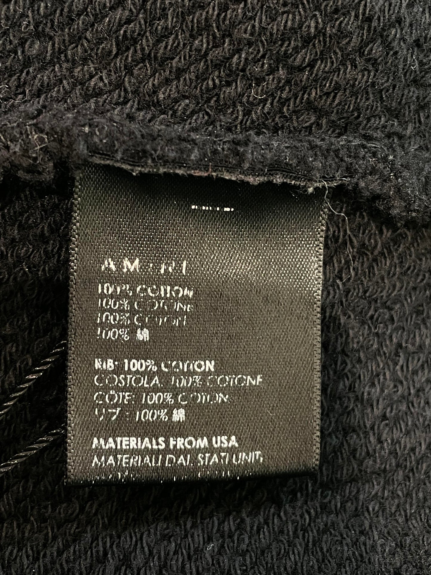 Amiri 'Good Guys Wear Black' Black Hoodie