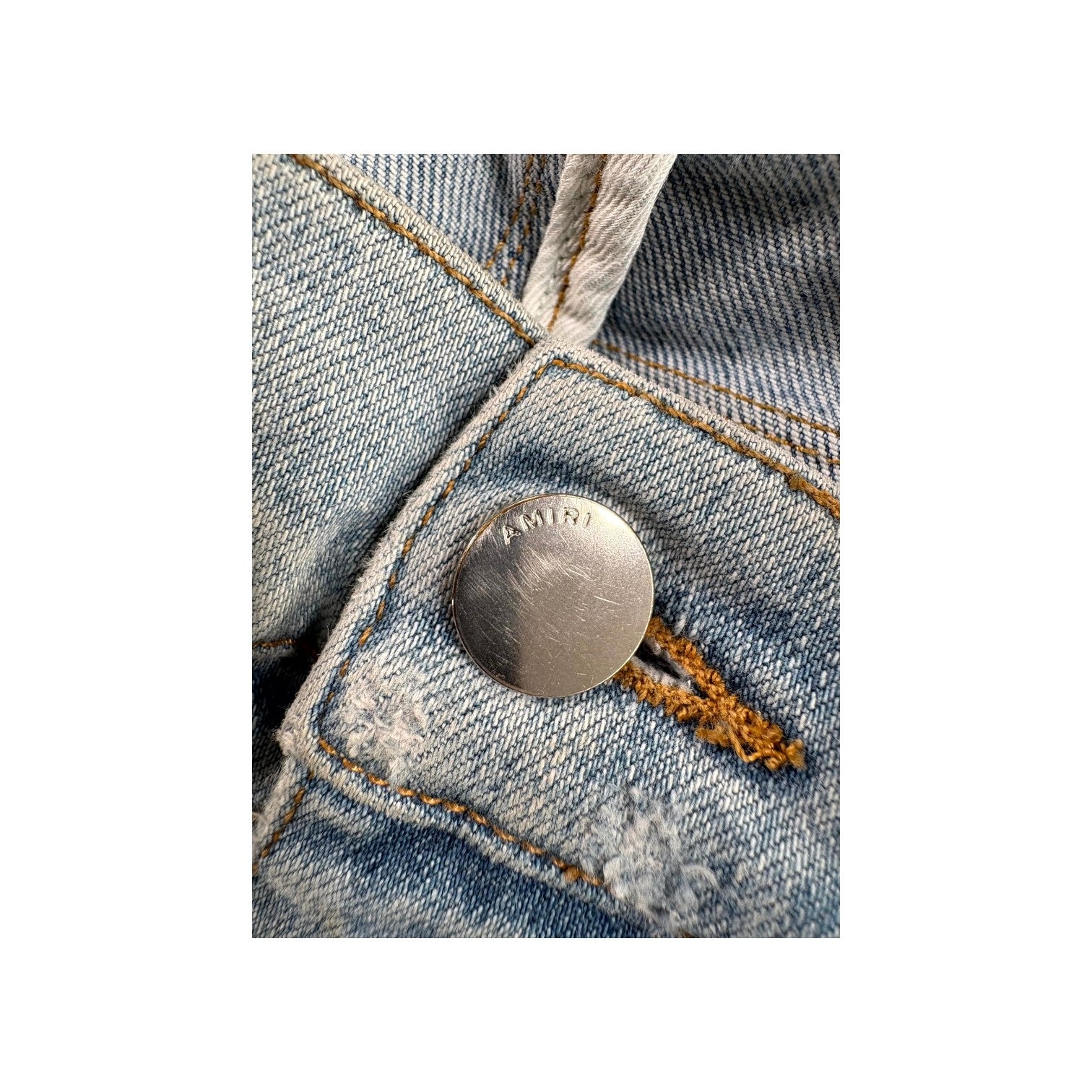 Amiri Cheetah Light Wash Jeans