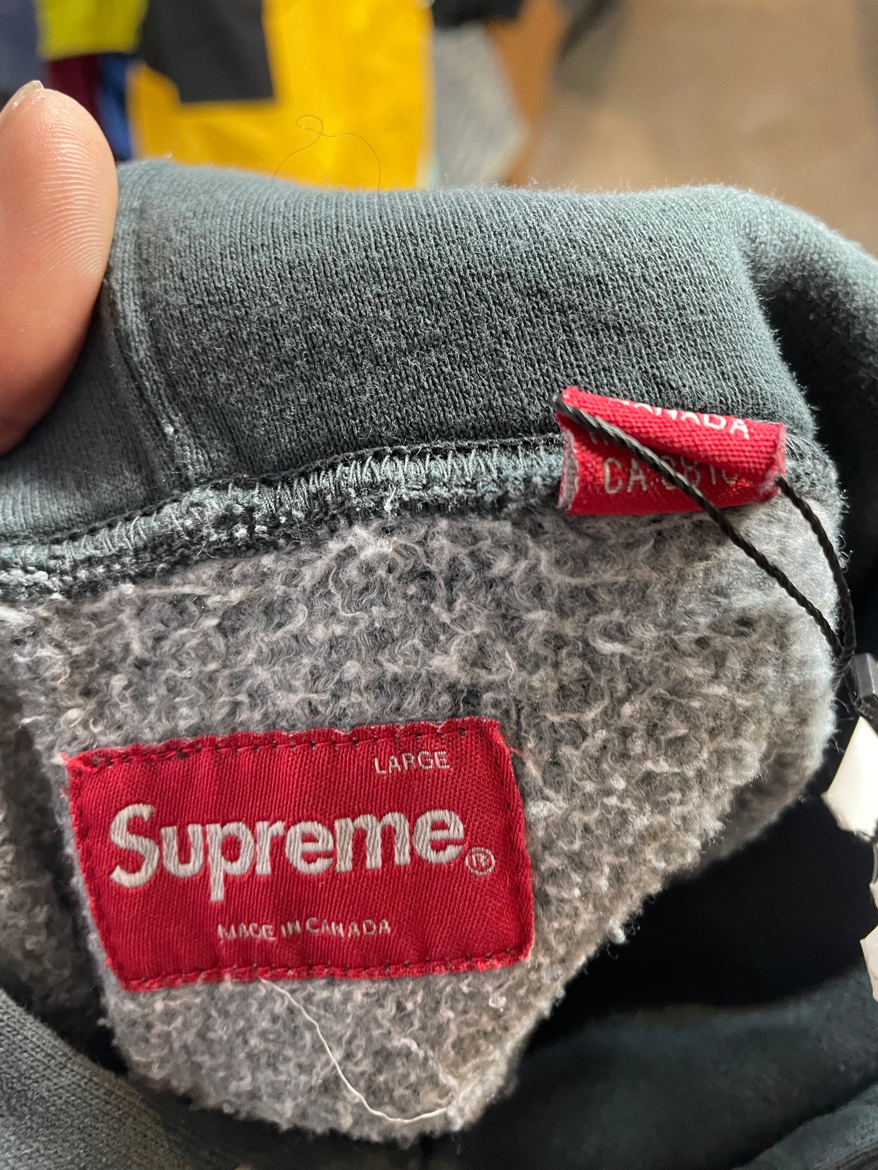 Supreme Hoodie Black Black S Logo New Large