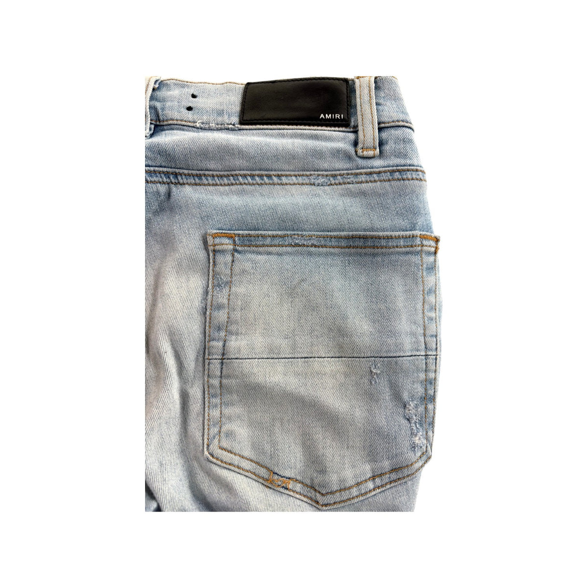 Amiri Cheetah Light Wash Jeans