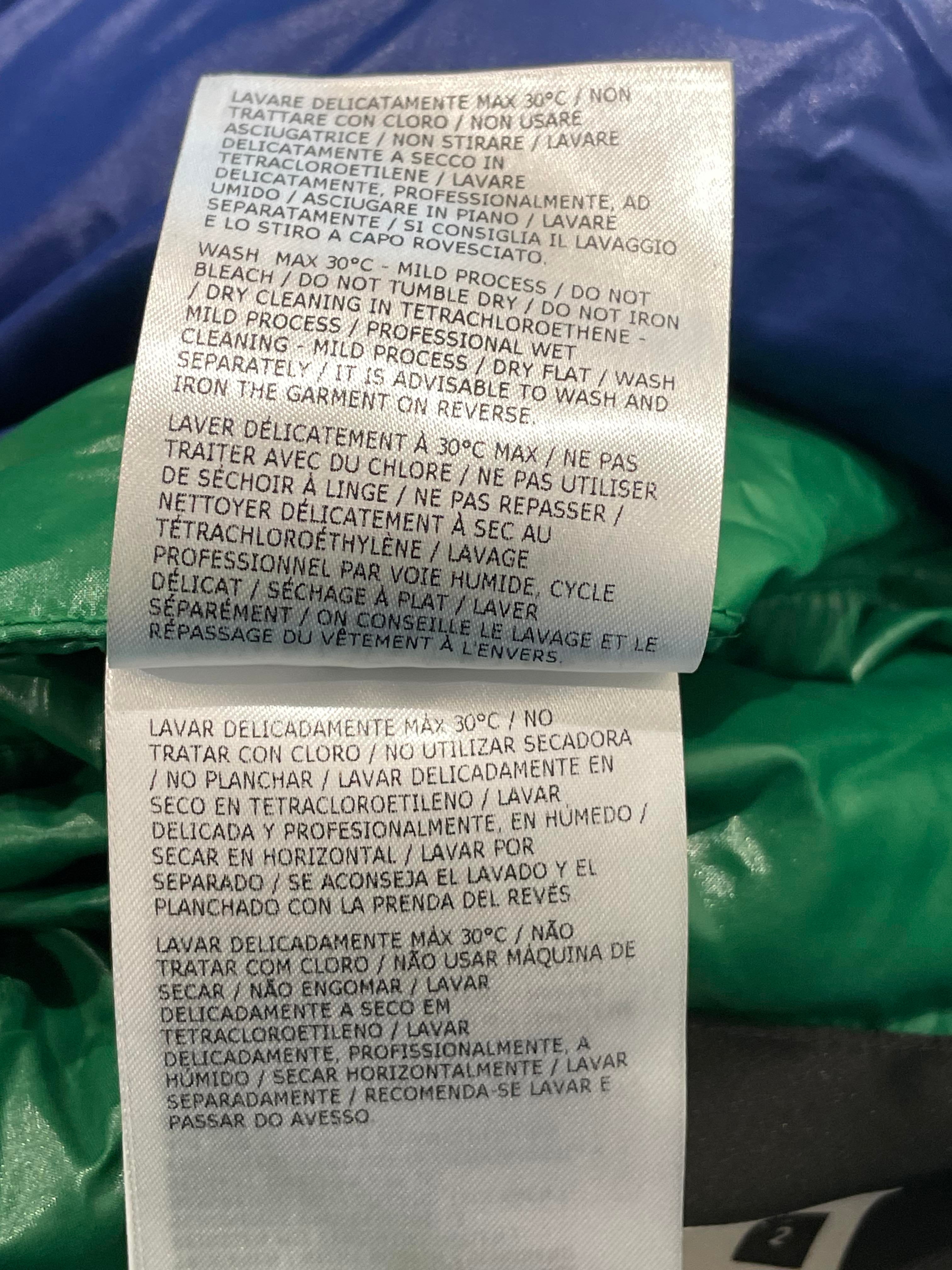 Moncler Dervaux Giubbotto Blue & Green Puffer Coat