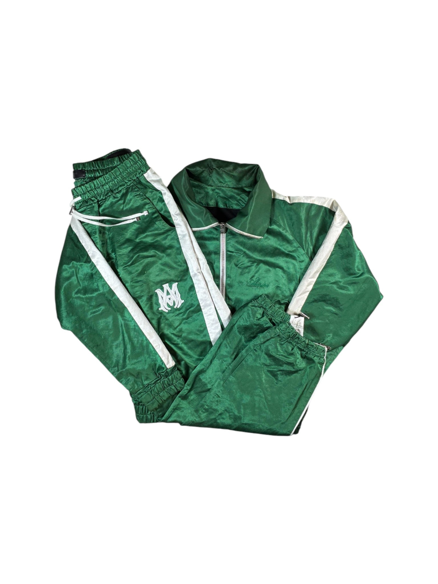 Amiri Green & White Track Suit
