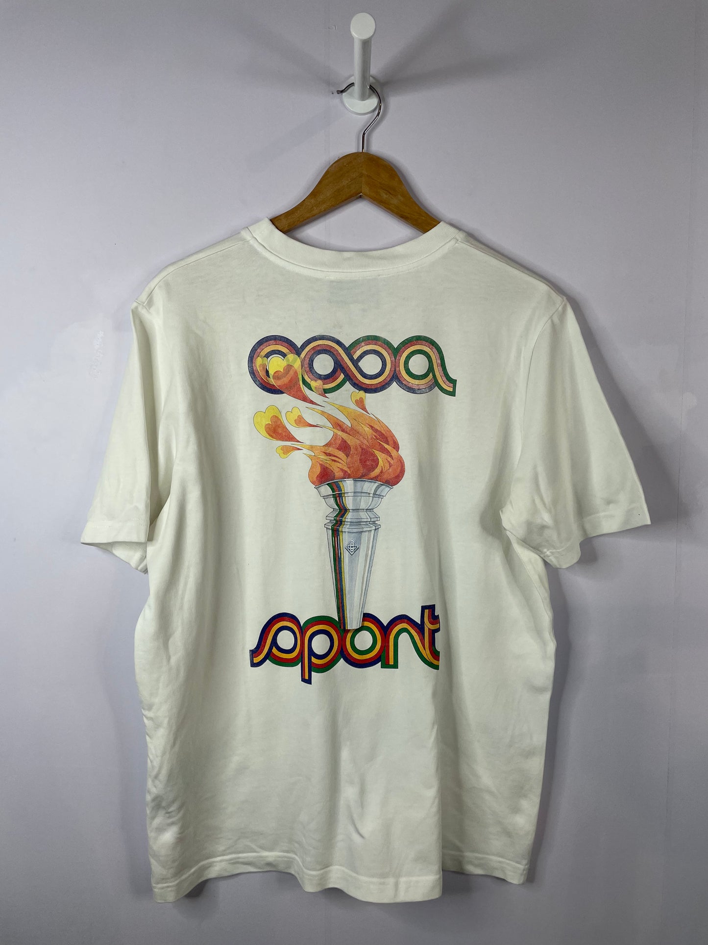 Casablanca Flaming Torch White Tee