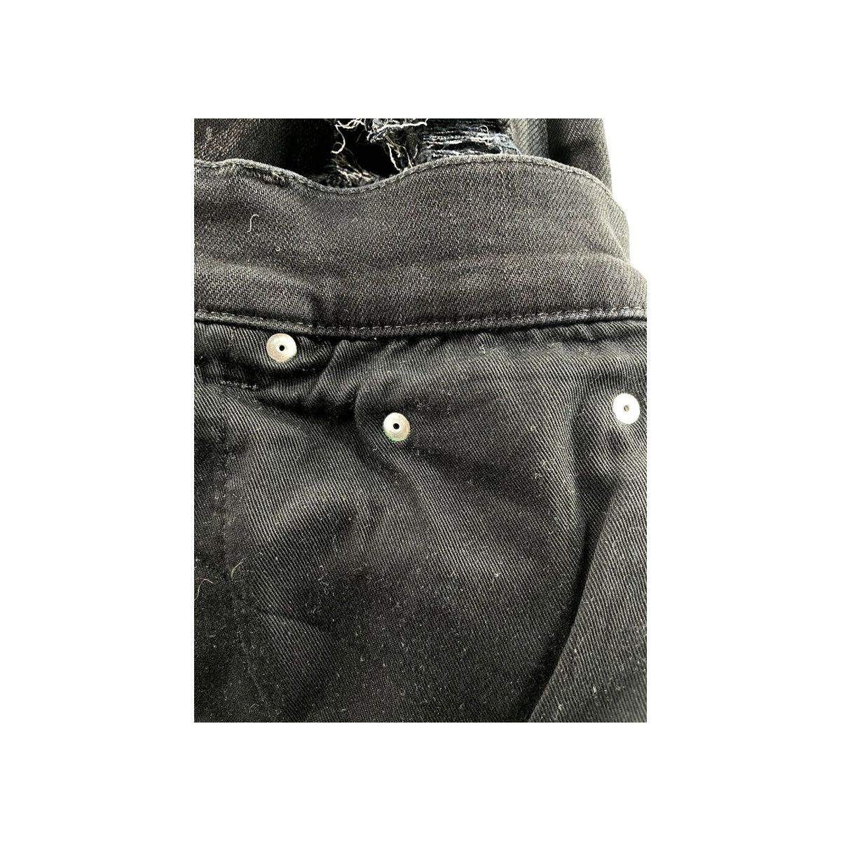 Amiri "MX1" Wool Distressed Patch Black Wash Jeans