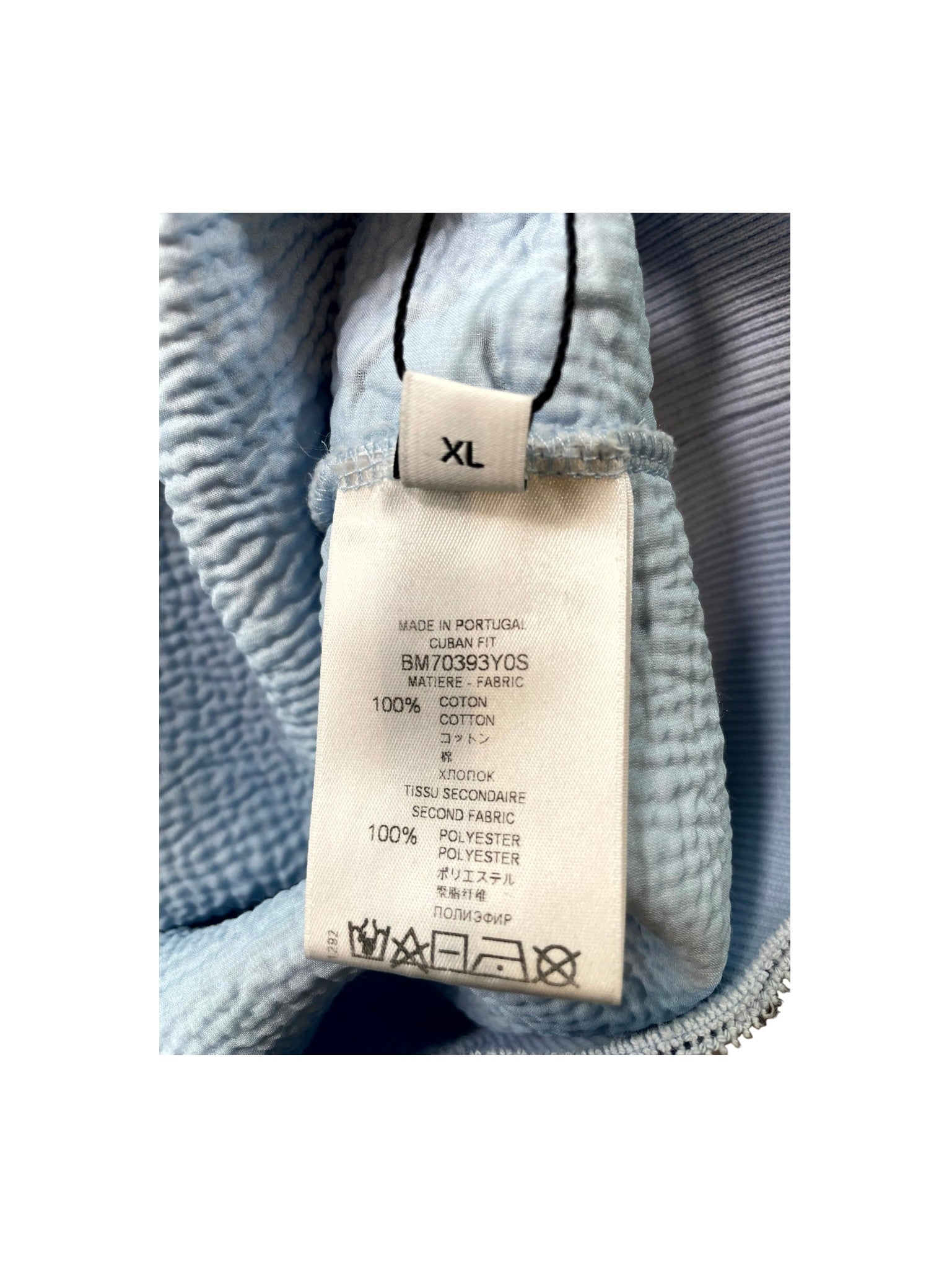 Givenchy Distressed Logo Crewneck Baby Blue Sweatshirt